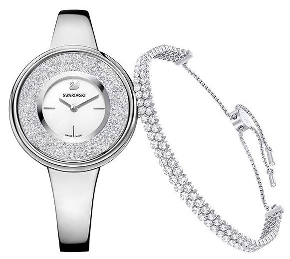 Swarovski Crystalline Pure Set - Bracelet And Ladies Watch 5380026