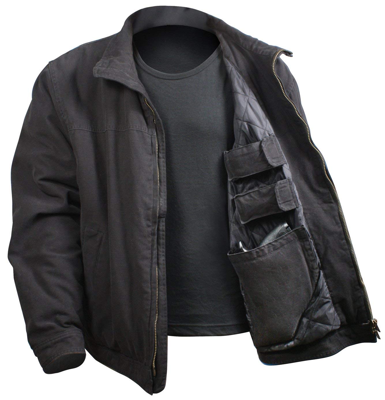 Rothco 3 Season Concealed Carry Jacket - Black - Medium - 5385-BLACK-M