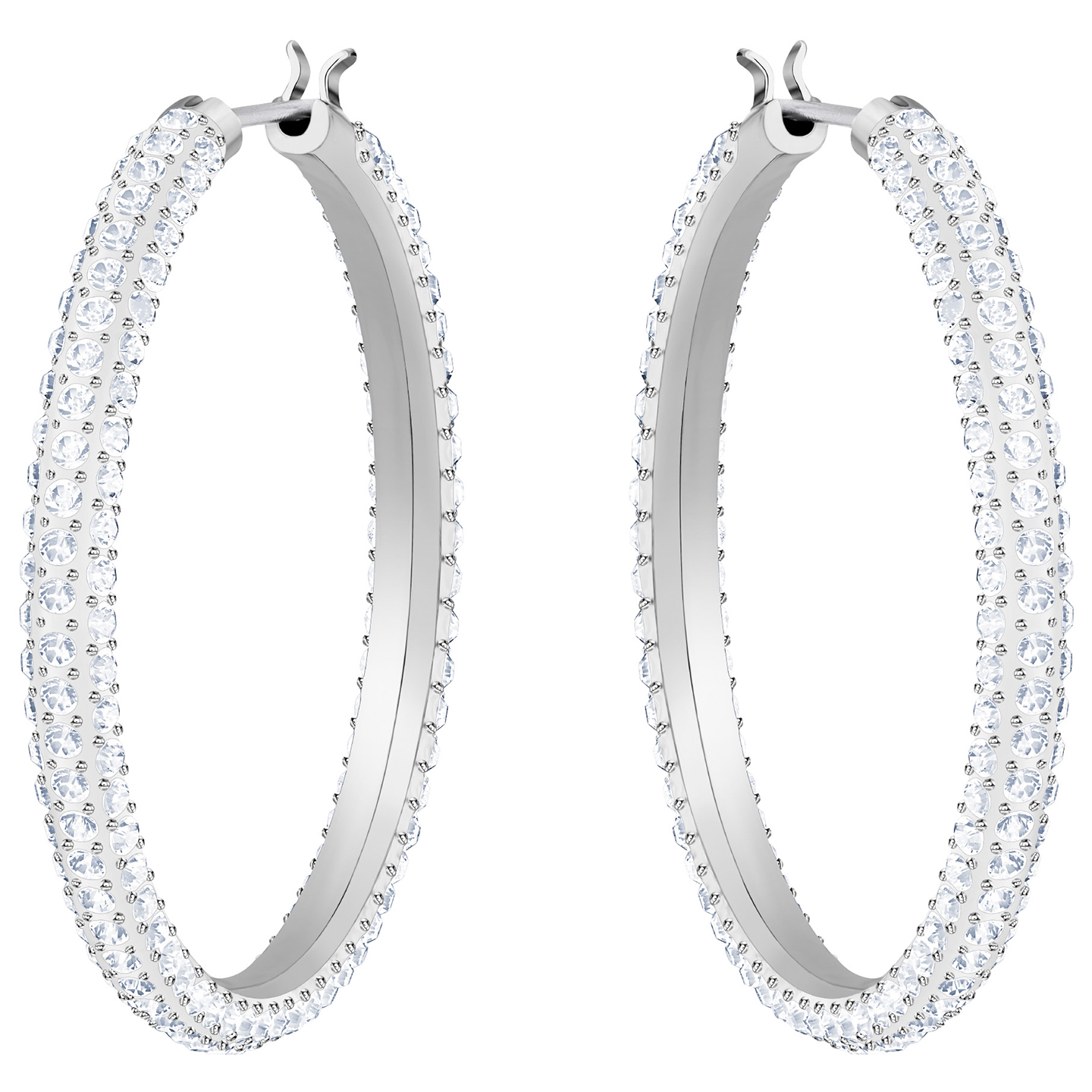 Swarovski Stone Hoop Pierced Earrings - 5389432