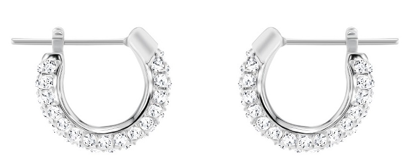 Swarovski Stone Pierced Hoop Earrings - 5446004
