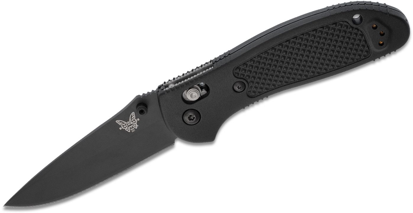 Benchmade Griptilian AXIS Lock Folding Knife - Black Noryl GTX Handles