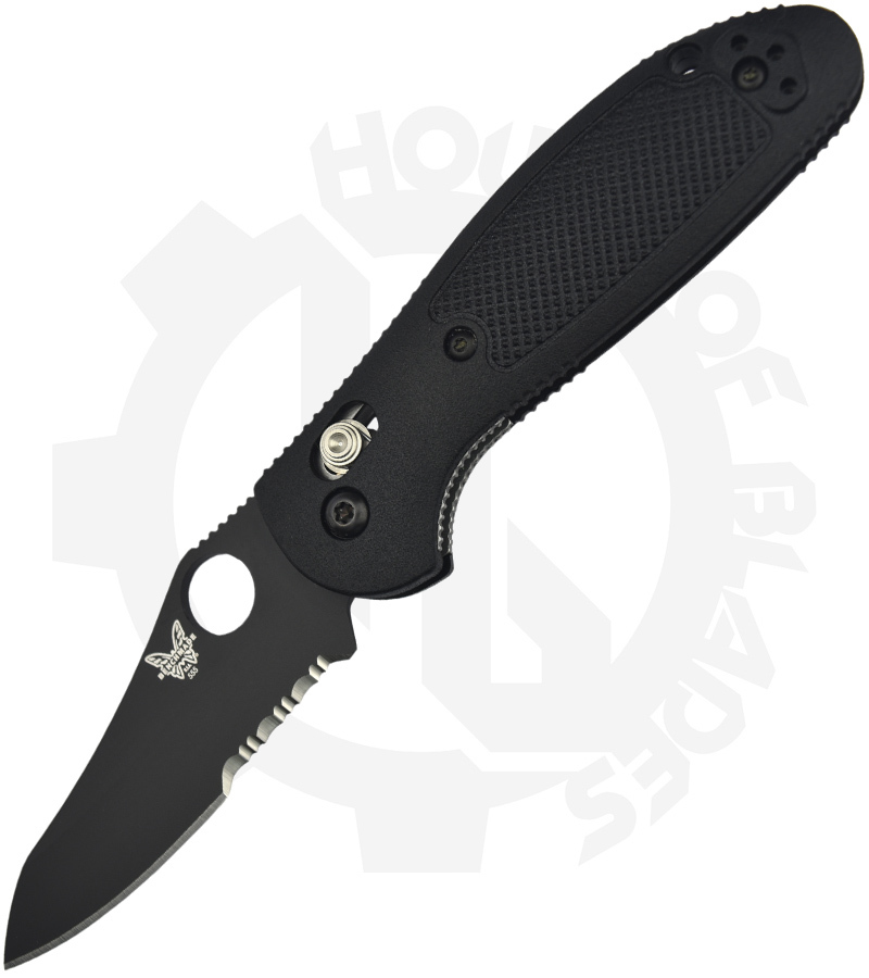 Benchmade Blue Class 555SBK Mini Griptilian Black Manual Folding Knife