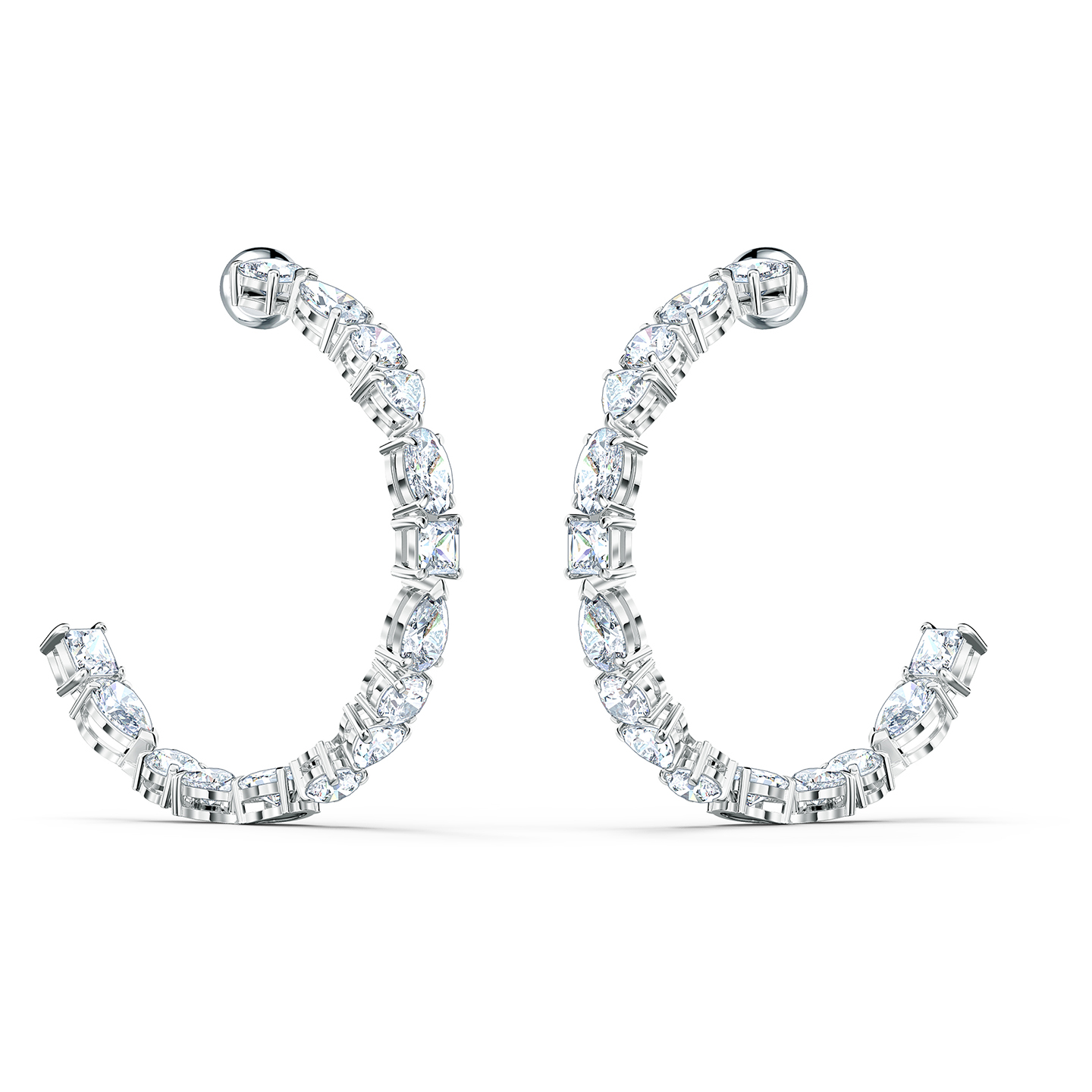 Swarovski Tennis Deluxe Hoop Earrings