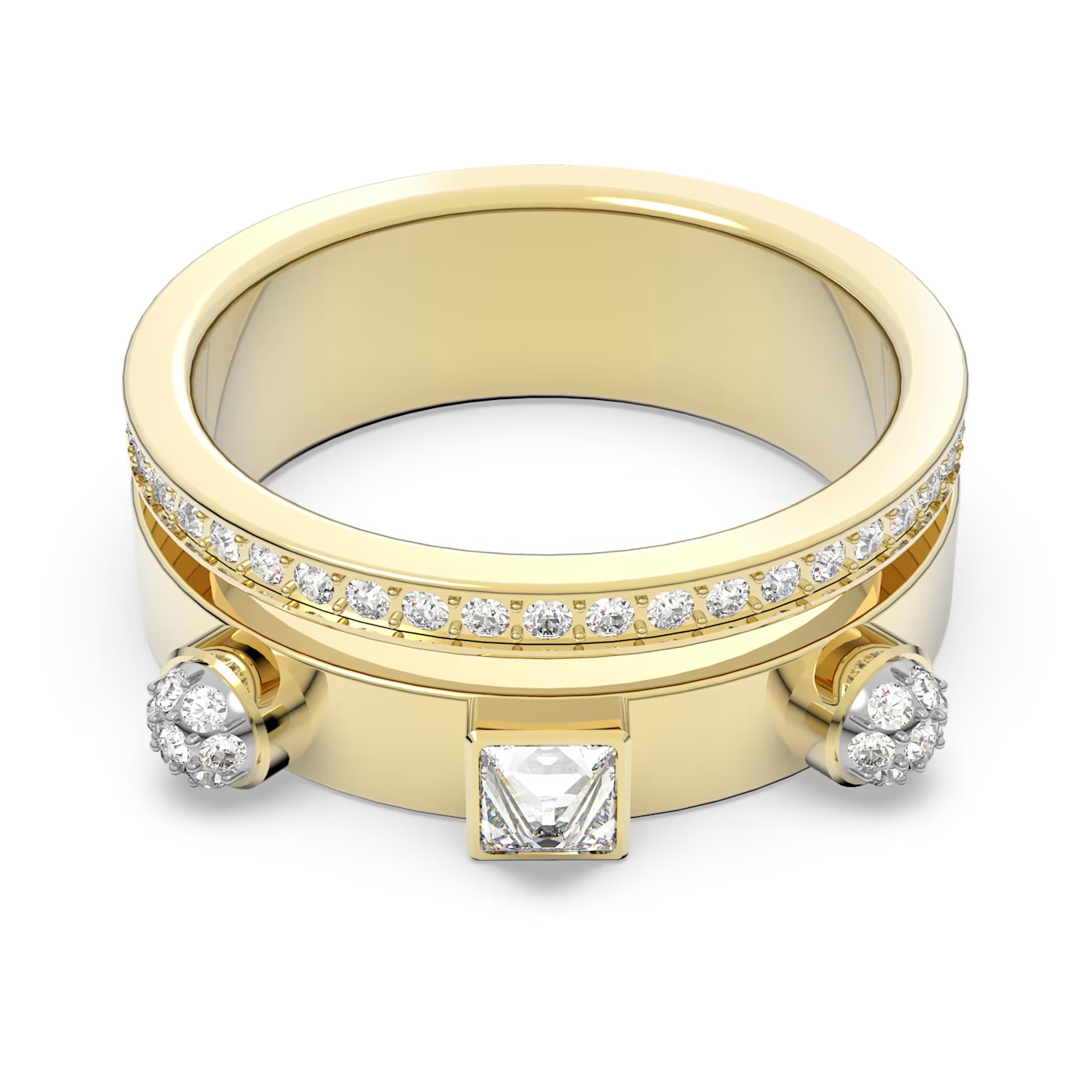 Swarovski Thrilling Ring White - Gold-Tone Plated