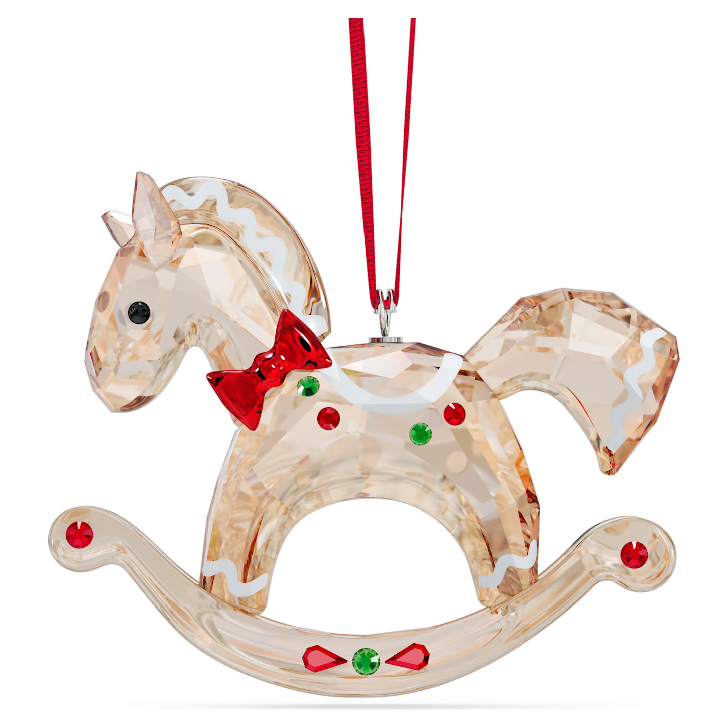 Swarovski Holiday Cheers Gingerbread Rocking Horse Ornament