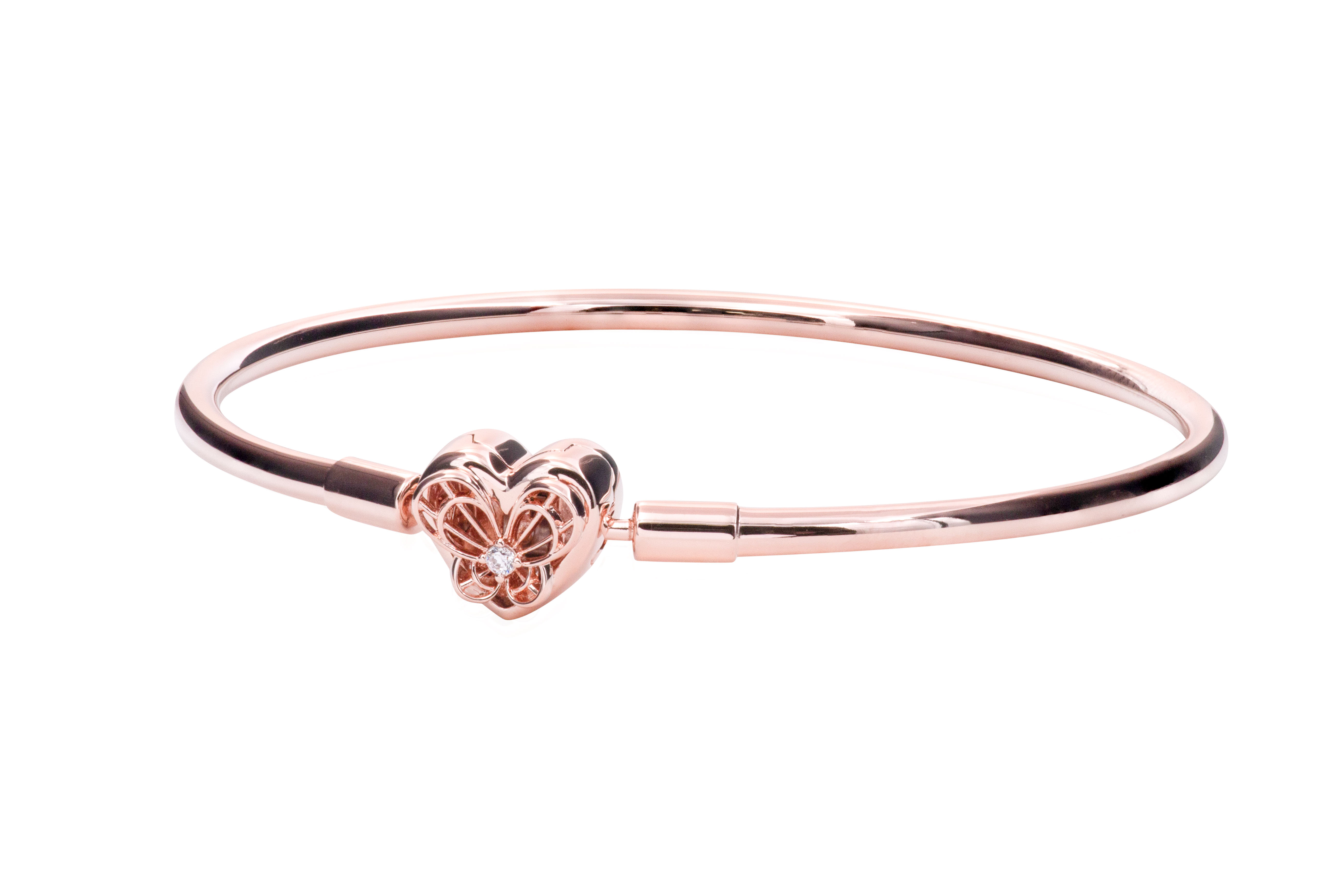 Pandora Moments Heart & Butterfly Bangle