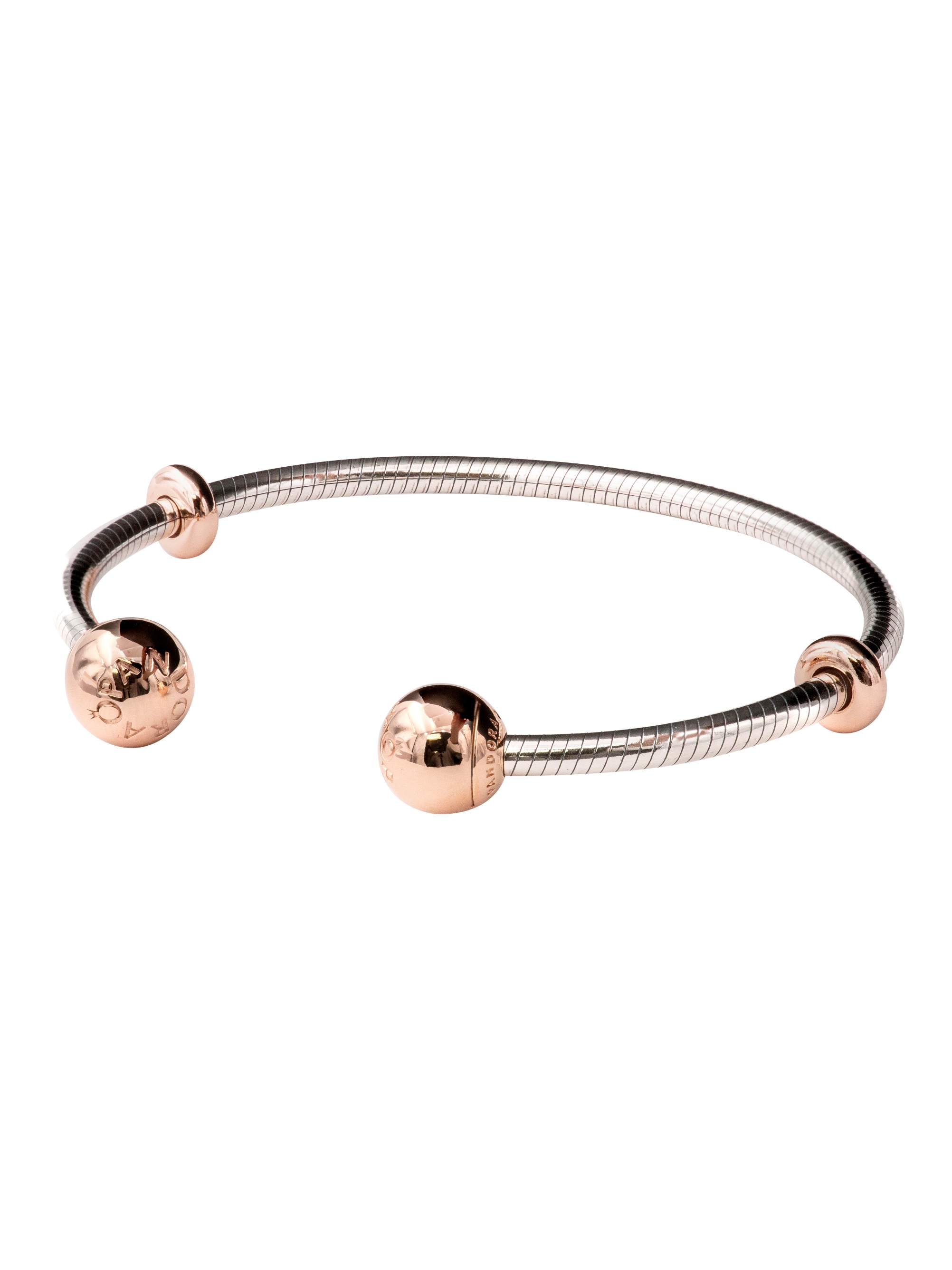 Pandora Moments Snake Chain Style Open Bangle