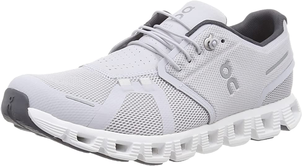 On Running Mens Cloud 5 Running Shoe - Glacier Grey White - 8