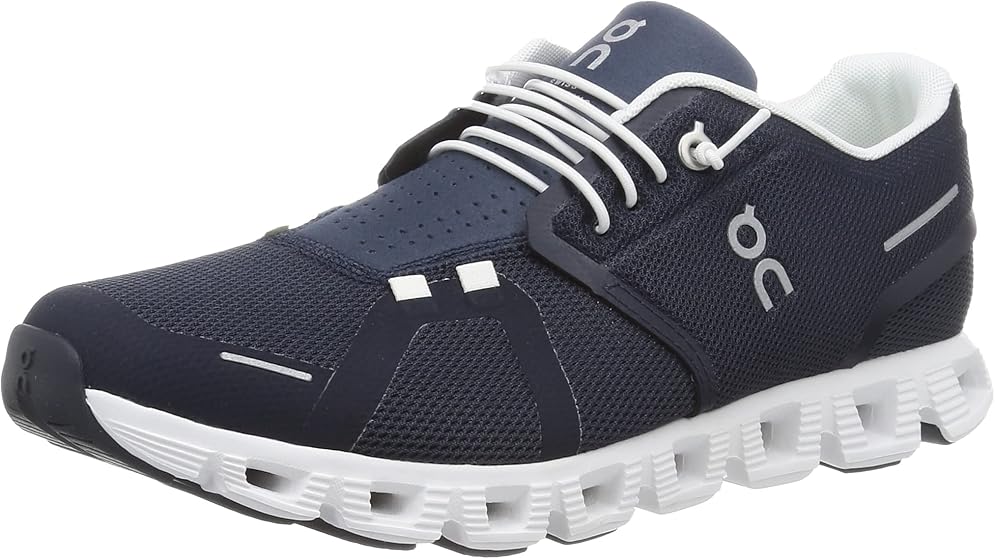 On Running Mens Cloud 5 Running Shoe - Midnight White - 8