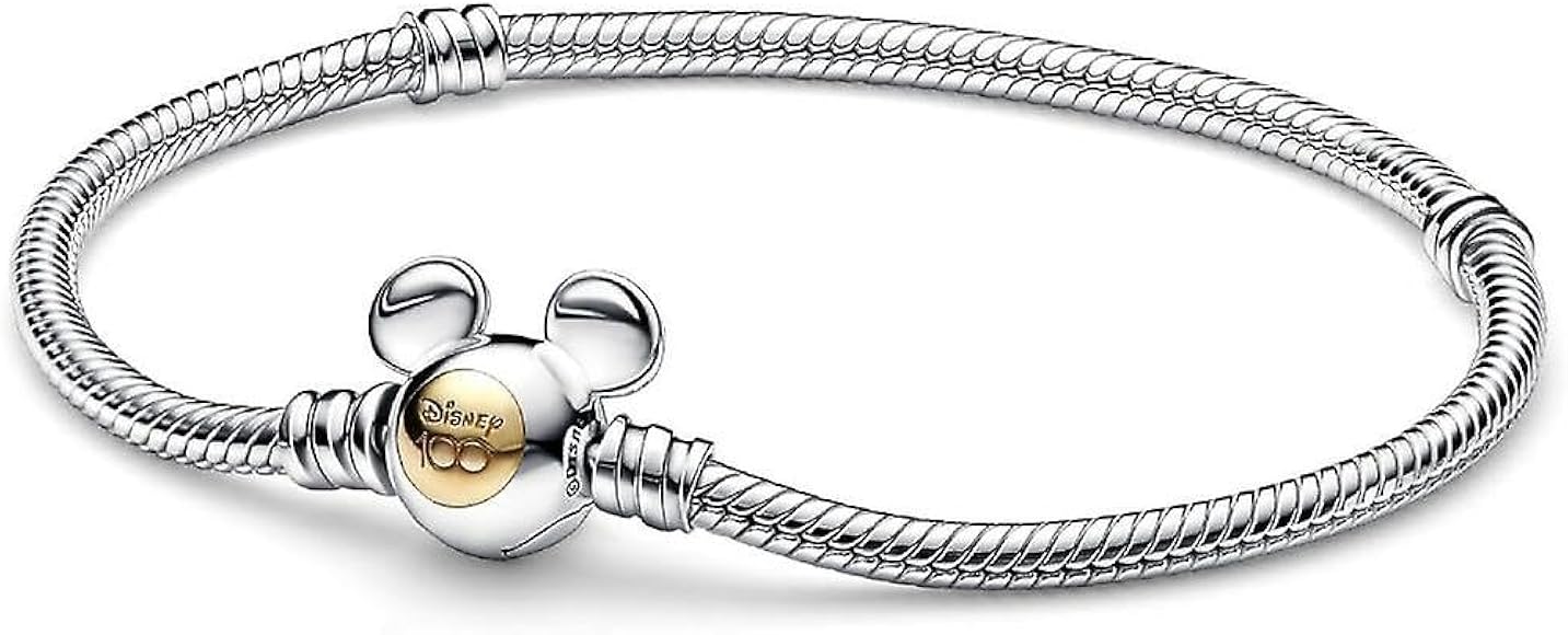 Pandora Disney 100th Anniversary Moments Snake Chain Bracelet