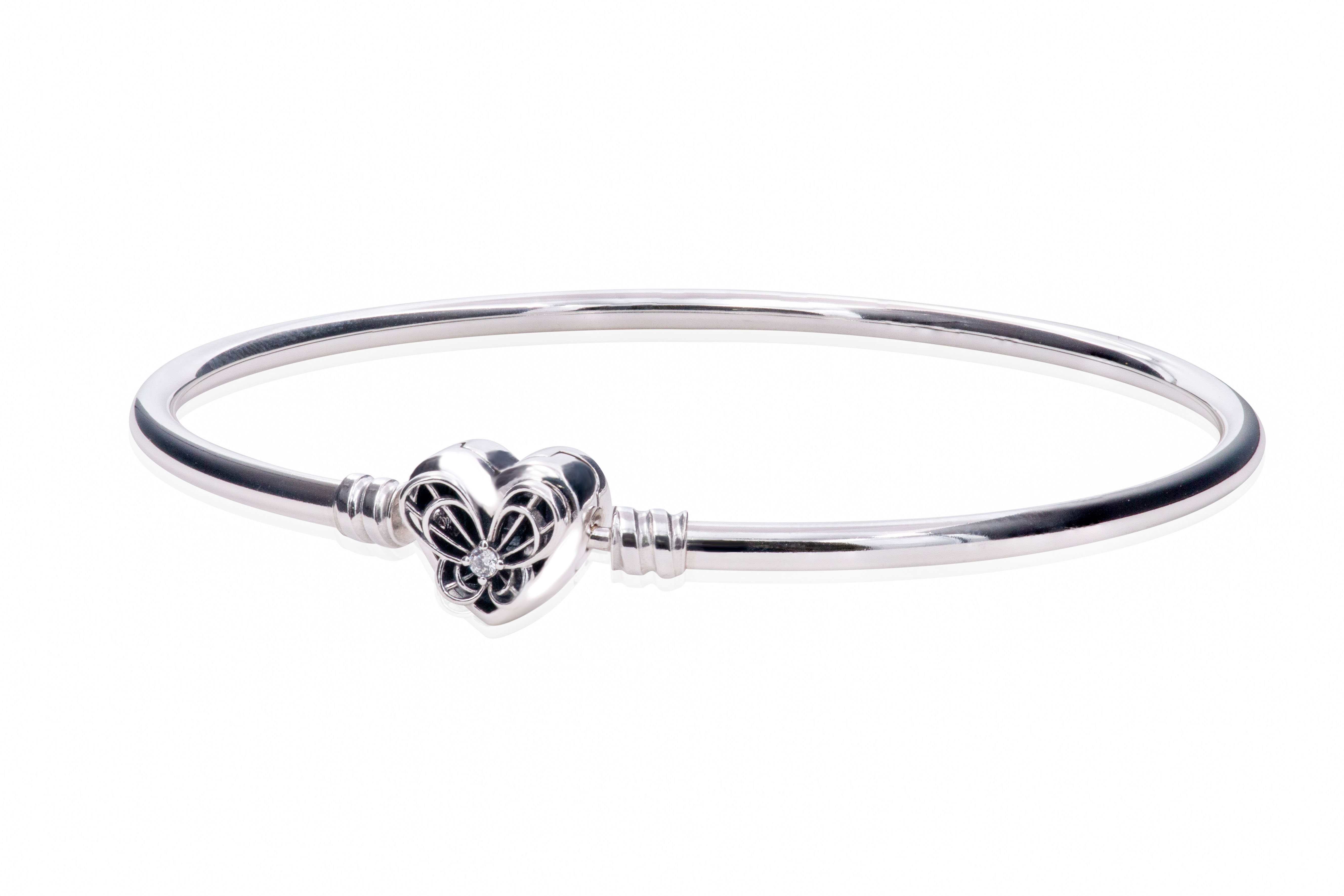 Pandora Moments Heart & Butterfly Bangle