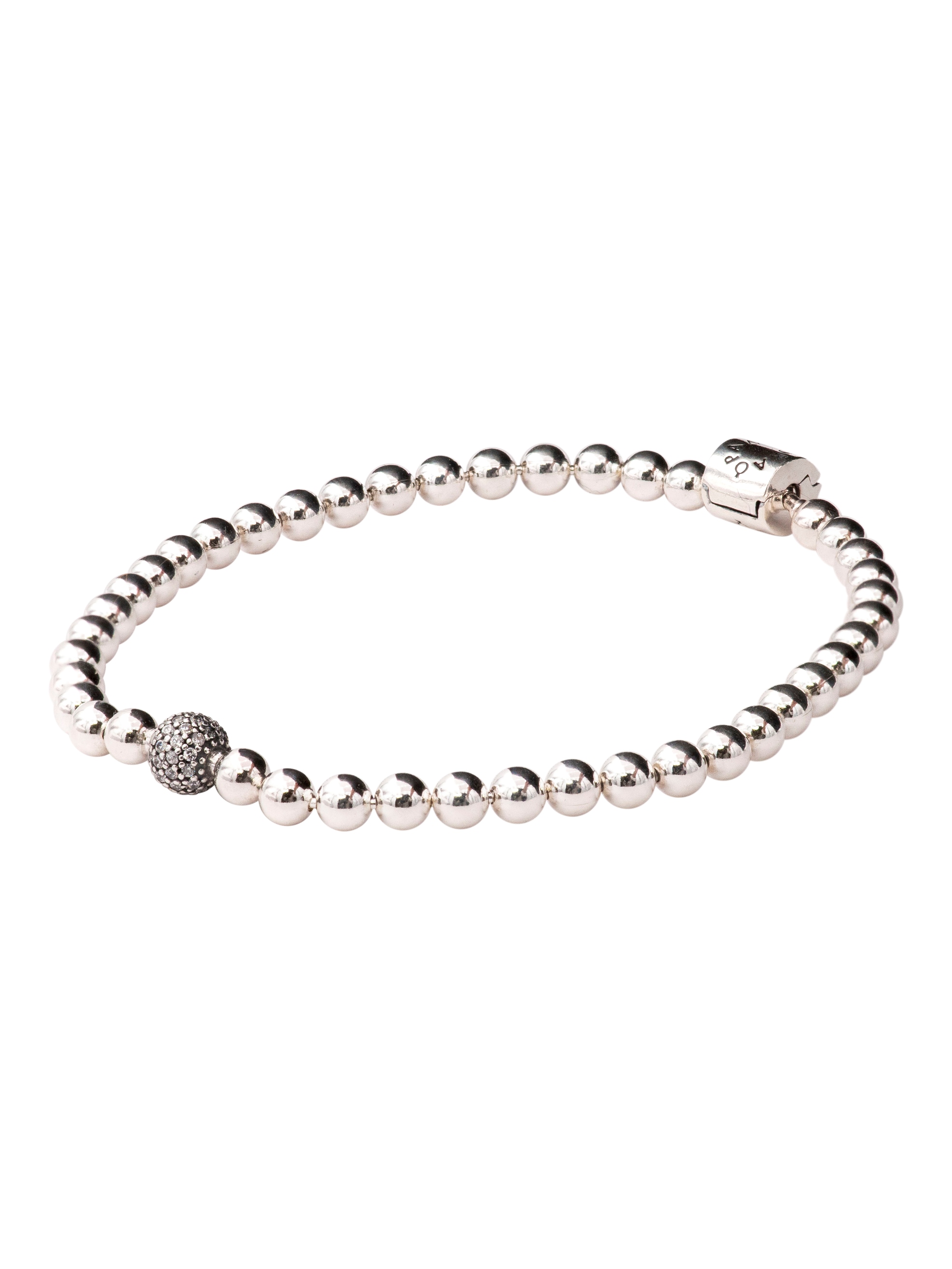 PANDORA Beads & Pave Bracelet Size 21 - 598342CZ-21