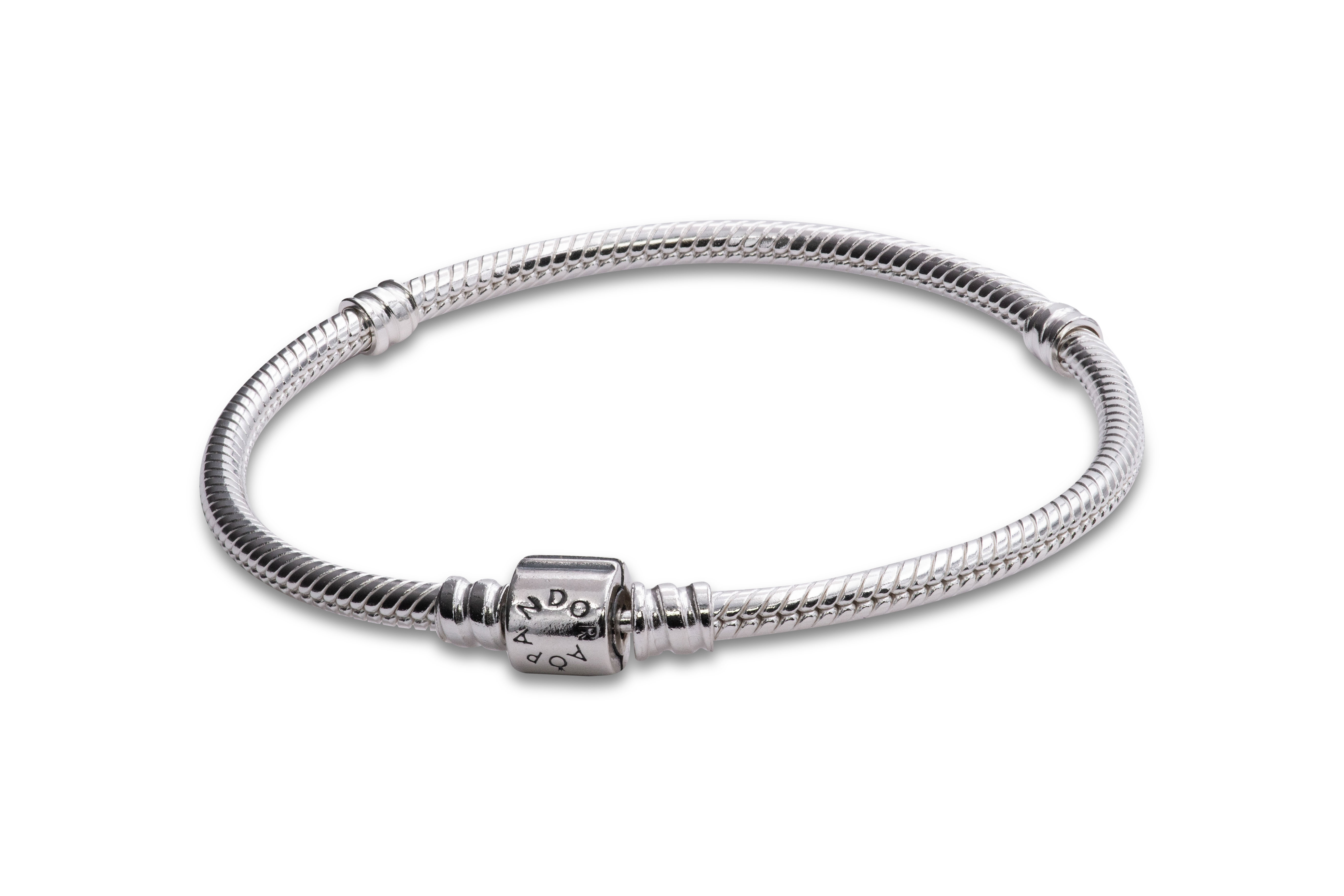 Pandora Moments Barrel Clasp Snake Chain Bracelet