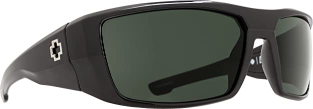Spy Optic Dirk Wrap Sunglasses - Black/Happy Gray/Green Polar - 64 mm