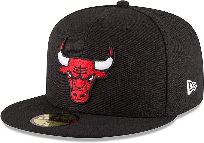 New Era NBA Chicago Bulls 59FIFTY Fitted Cap - Black - 7 5/8