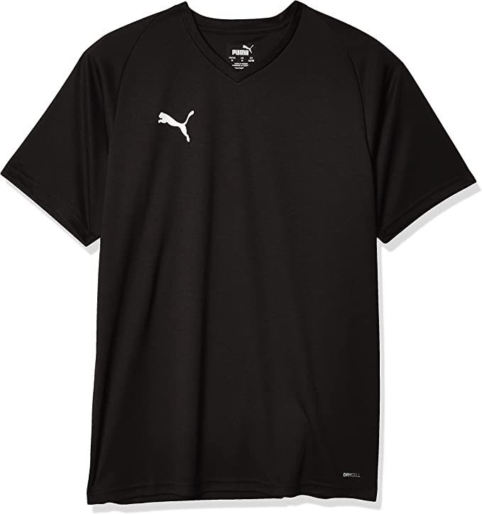 PUMA Mens Liga Core Jersey - Black/White - Small