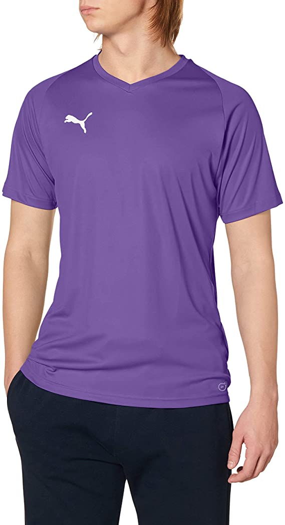 PUMA Mens Liga Core Jersey - Prism Violet/White - Large