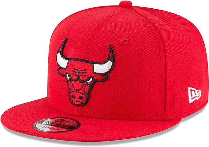 New Era 9Fifty NBA Chicago Bulls Team Color Basic Snapback Cap - Adjustable - Red