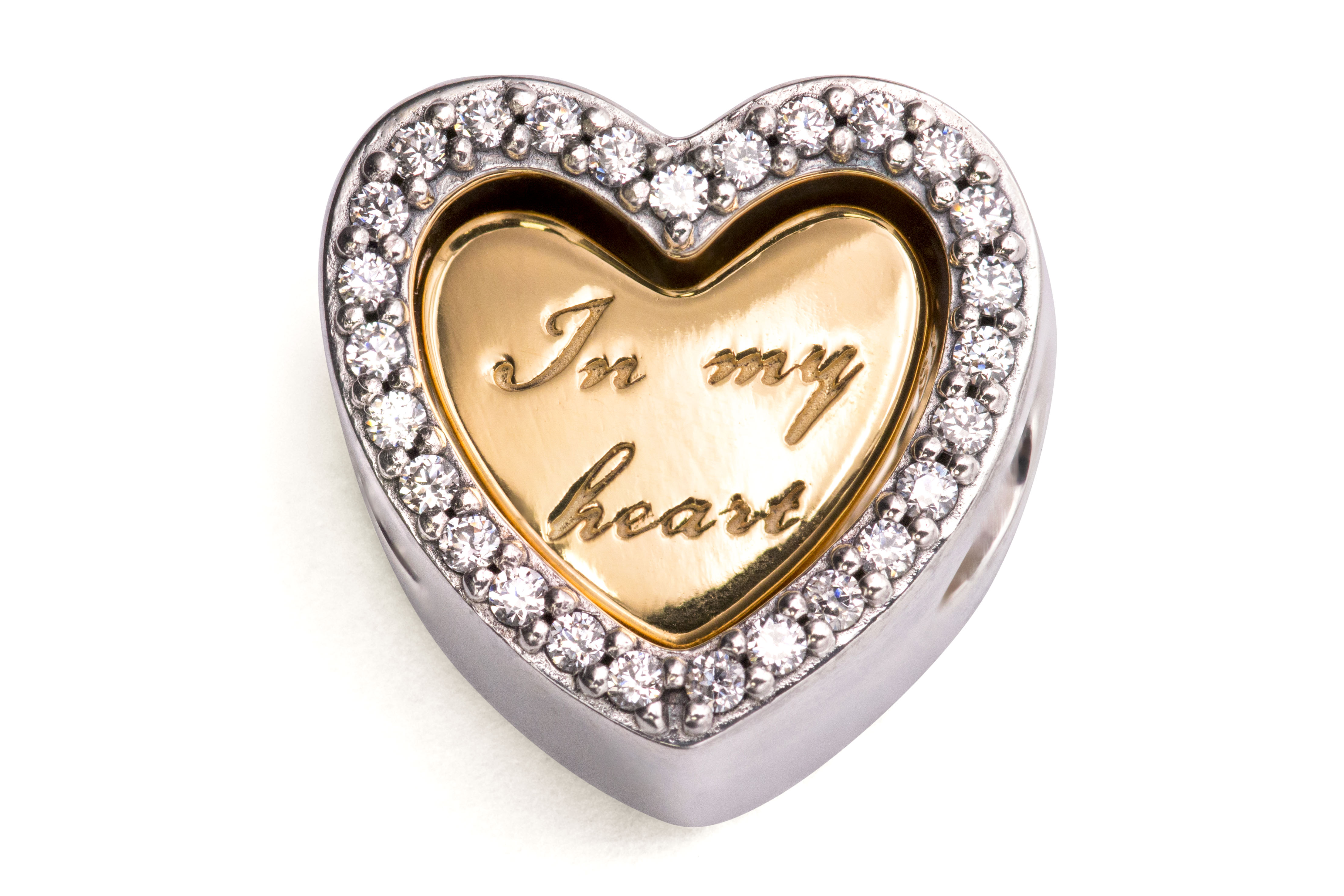 PANDORA In My Heart 18k Gold Plated PANDORA Shine Charm - 767606CZ