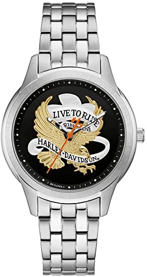 Harley-Davidson Live to Ride Eagle Stainless Steel Ladies Watch 76L194