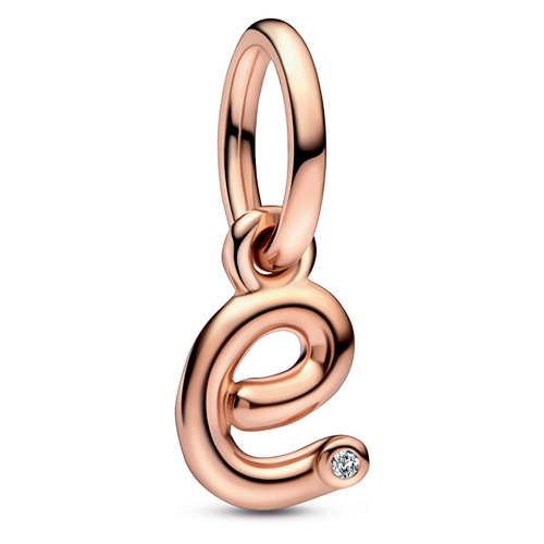 Pandora Letter E Script Alphabet Dangle Charm