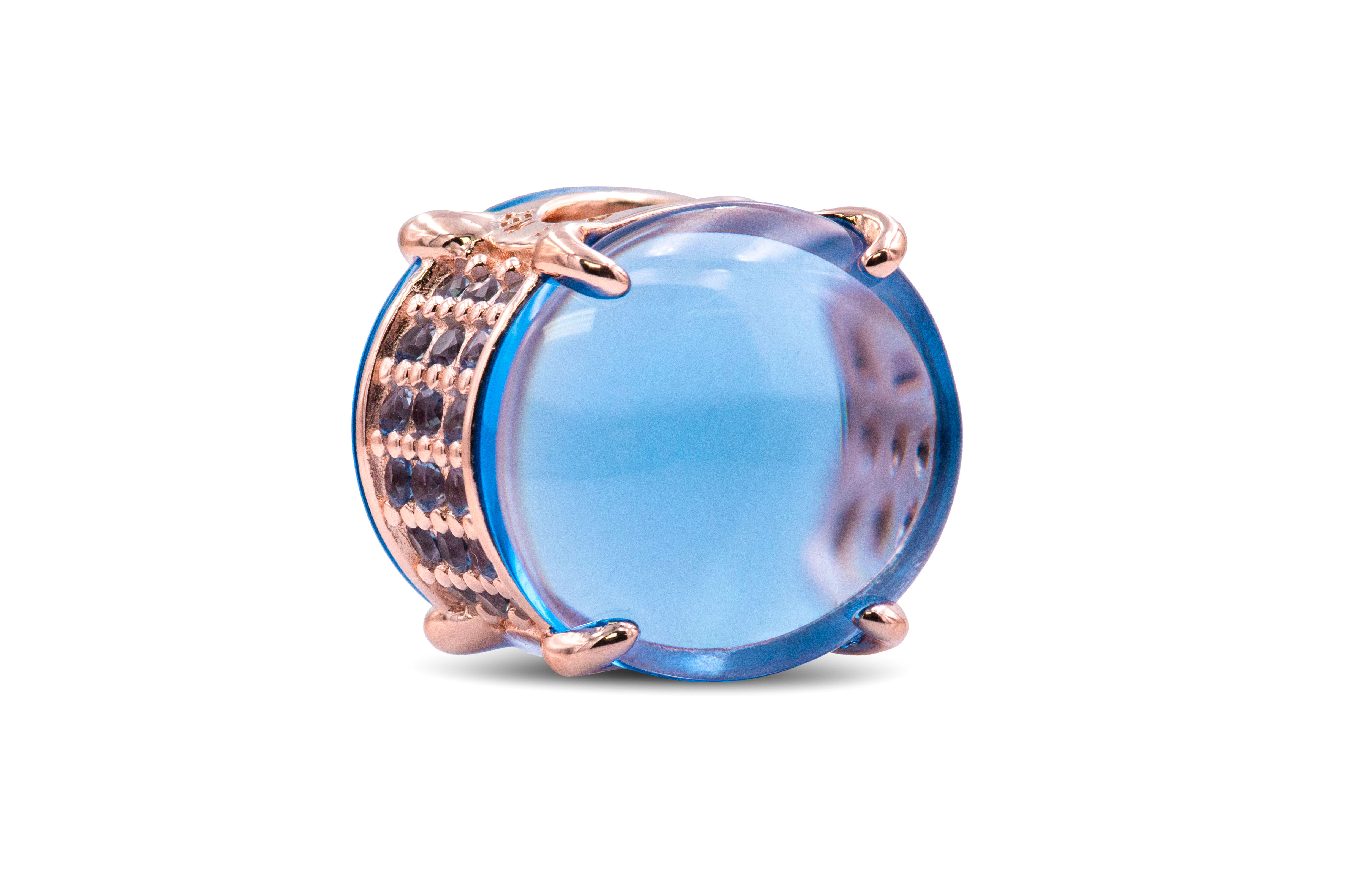 Pandora Colours Blue Oval Cabochon Charm - 789309C01