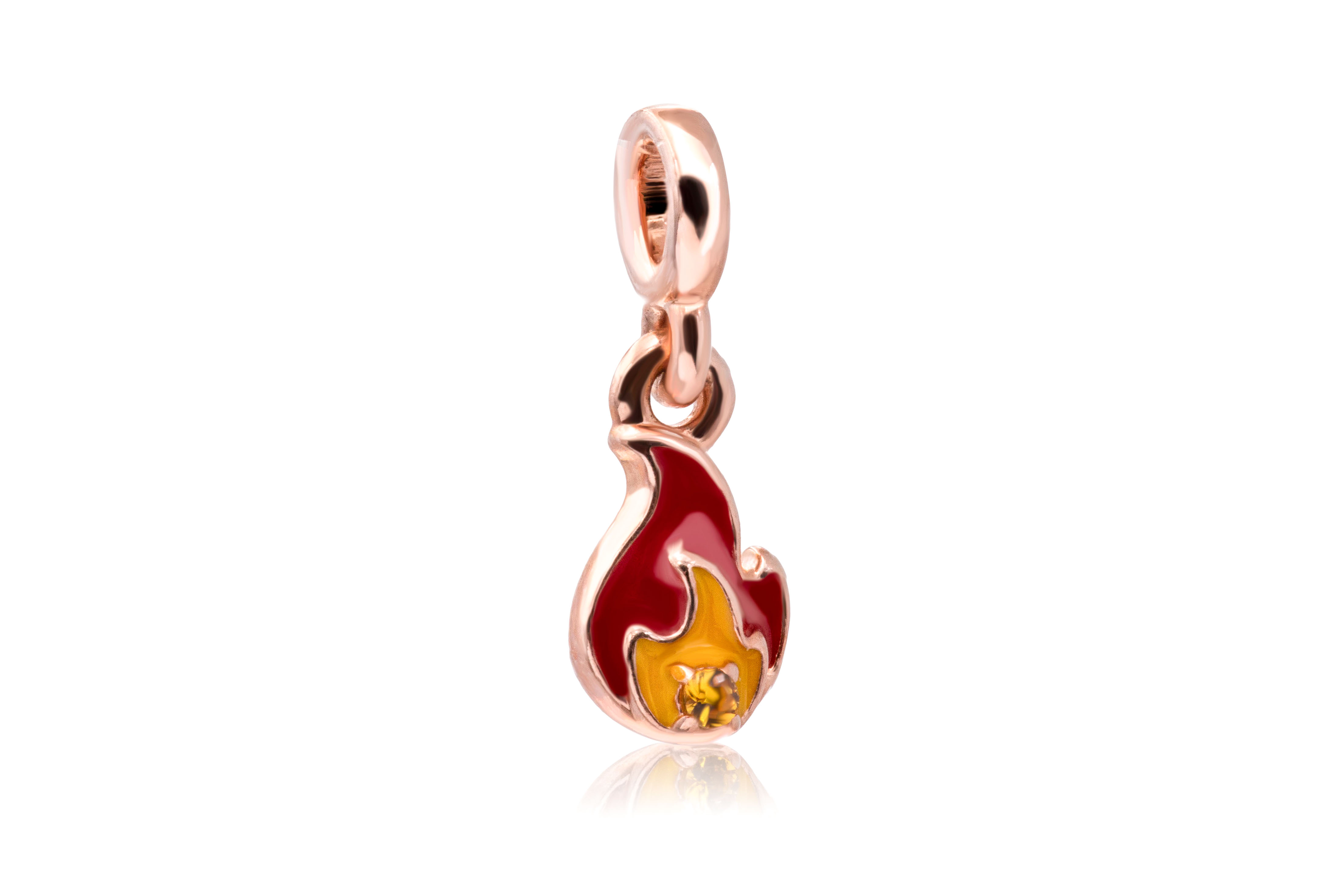 Pandora ME Burning Flame Mini Dangle