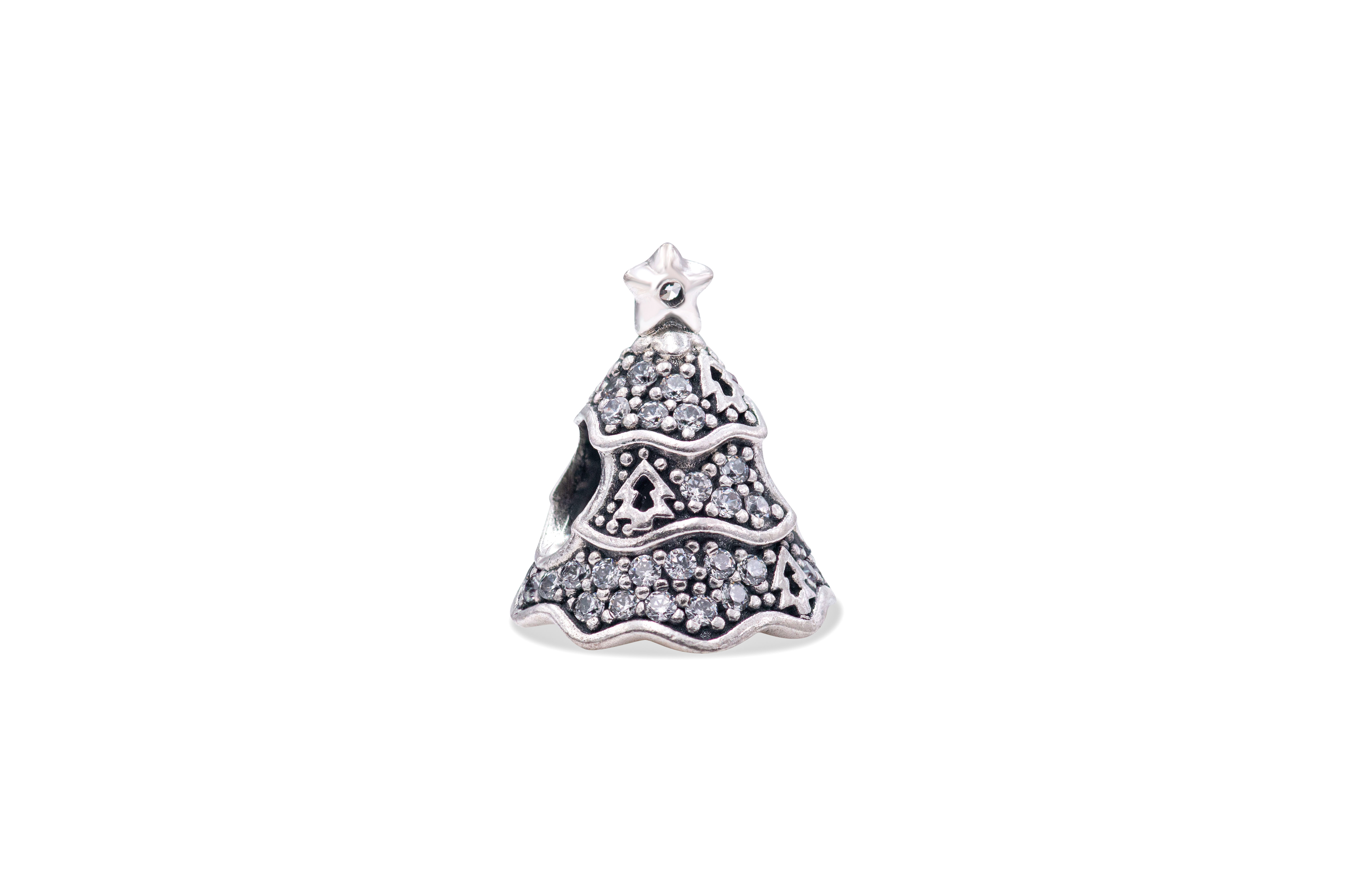 PANDORA Twinkling Christmas Tree Charm - Clear CZ - 791765CZ