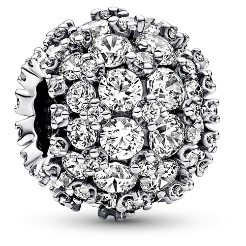 Pandora Sparkling Pave Round Charm