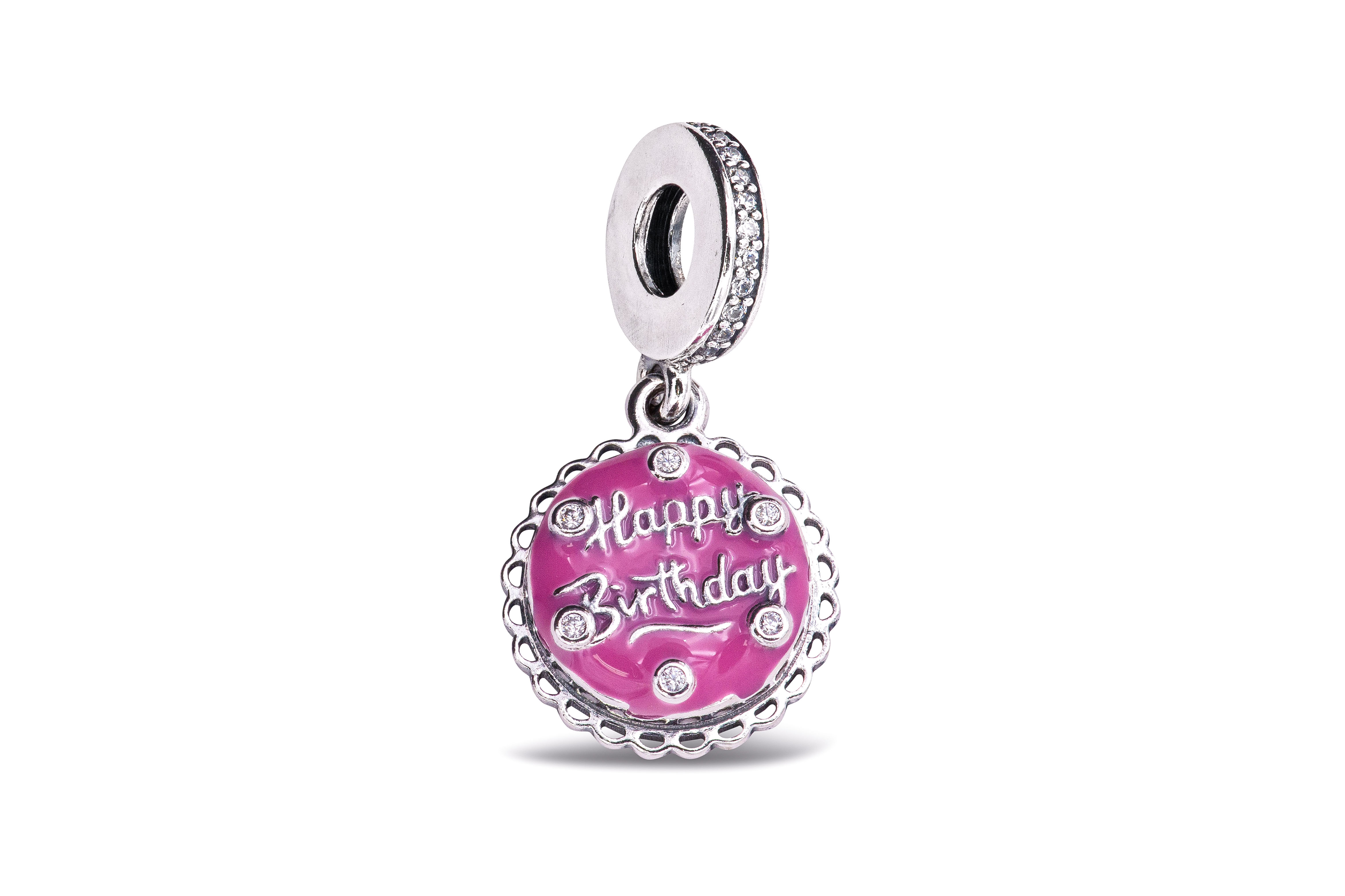 Pandora - Pink Birthday Cake Dangle Charm - 798888C01