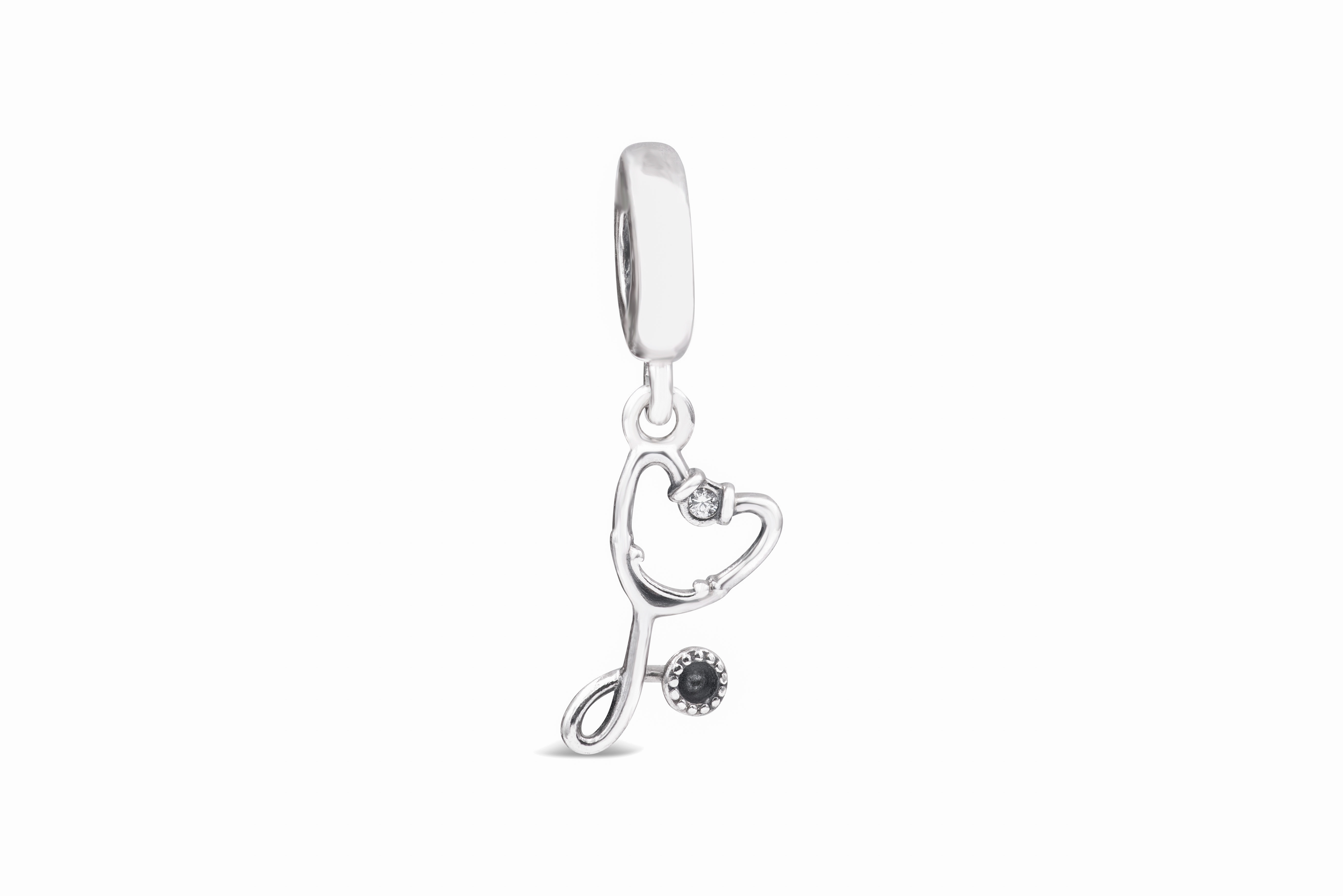 PANDORA Stethoscope Heart Dangle Charm