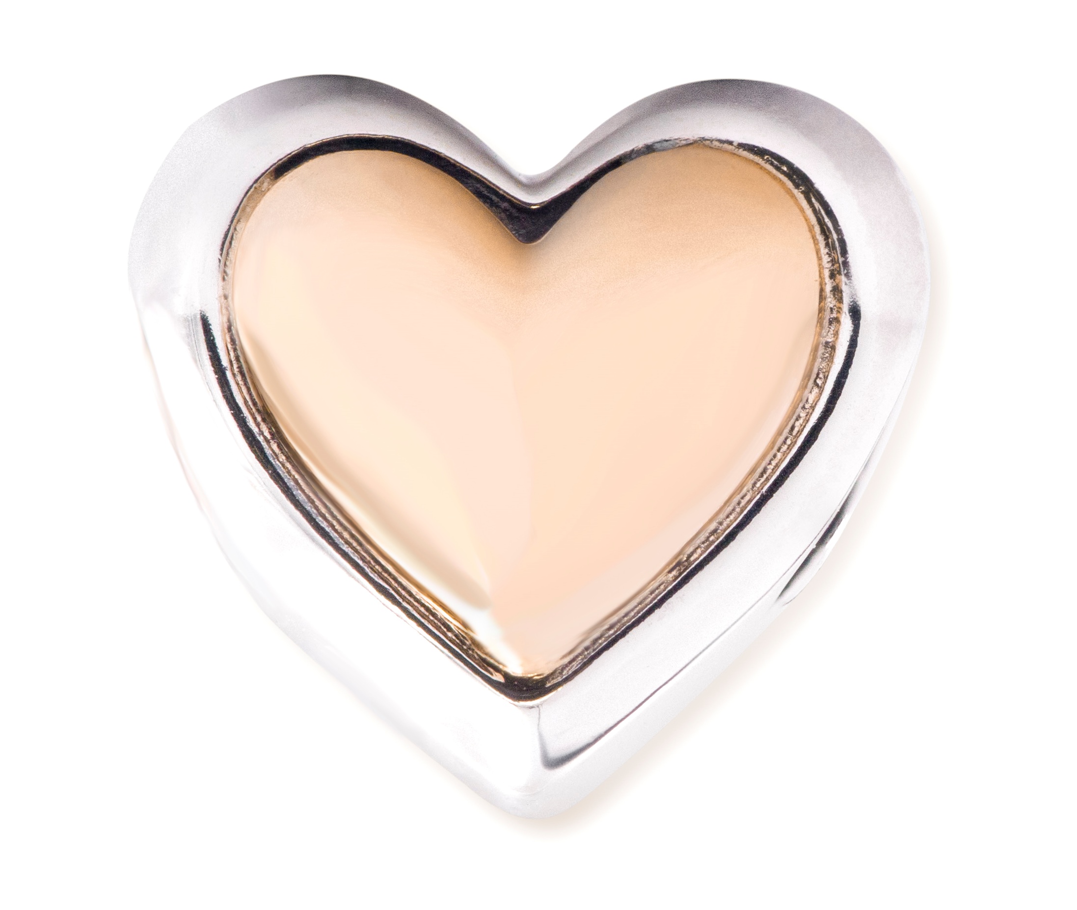 Pandora Domed Golden Heart Charm