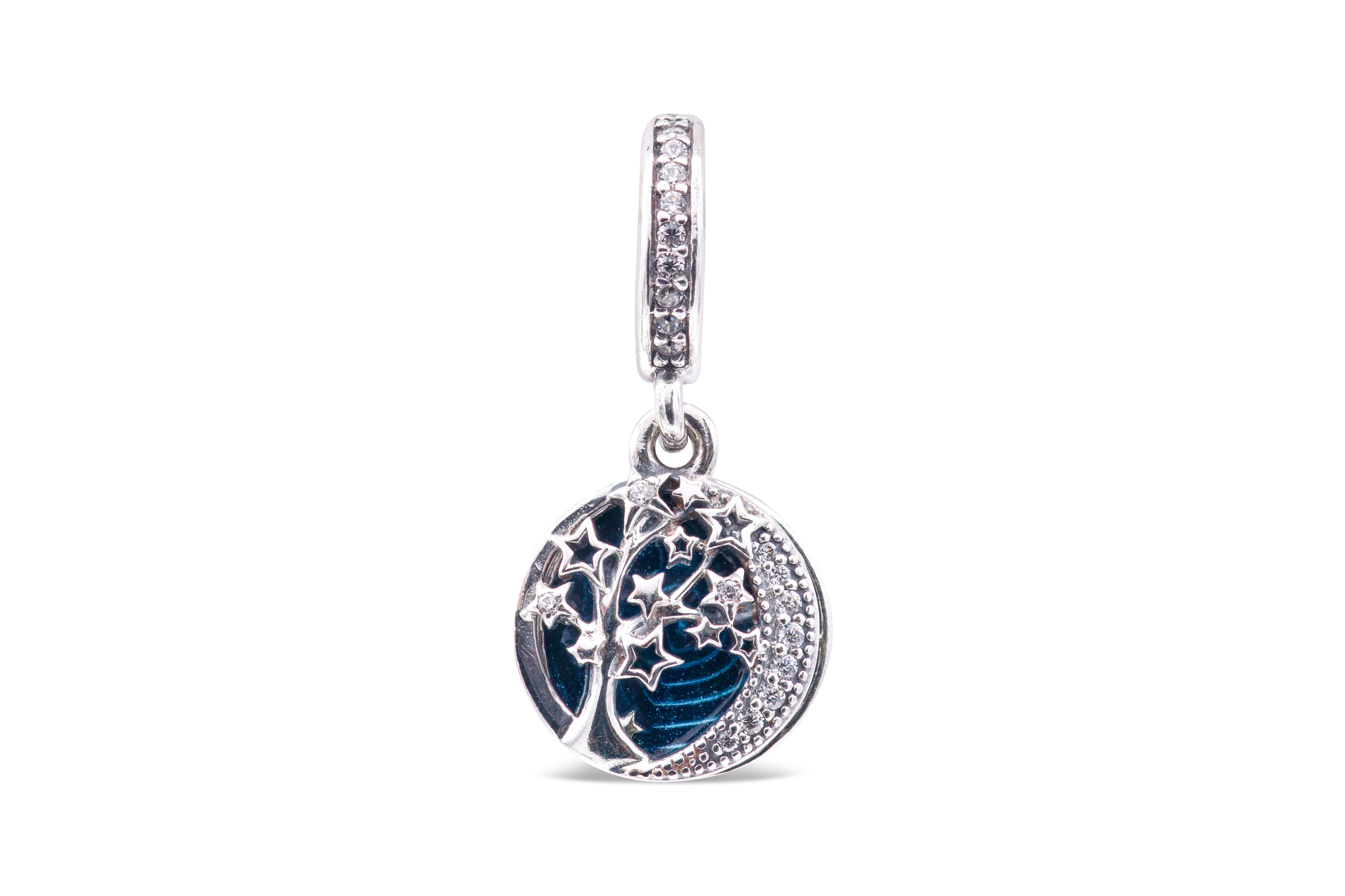 Pandora Double Dangle Tree & Galaxy Moon Charm