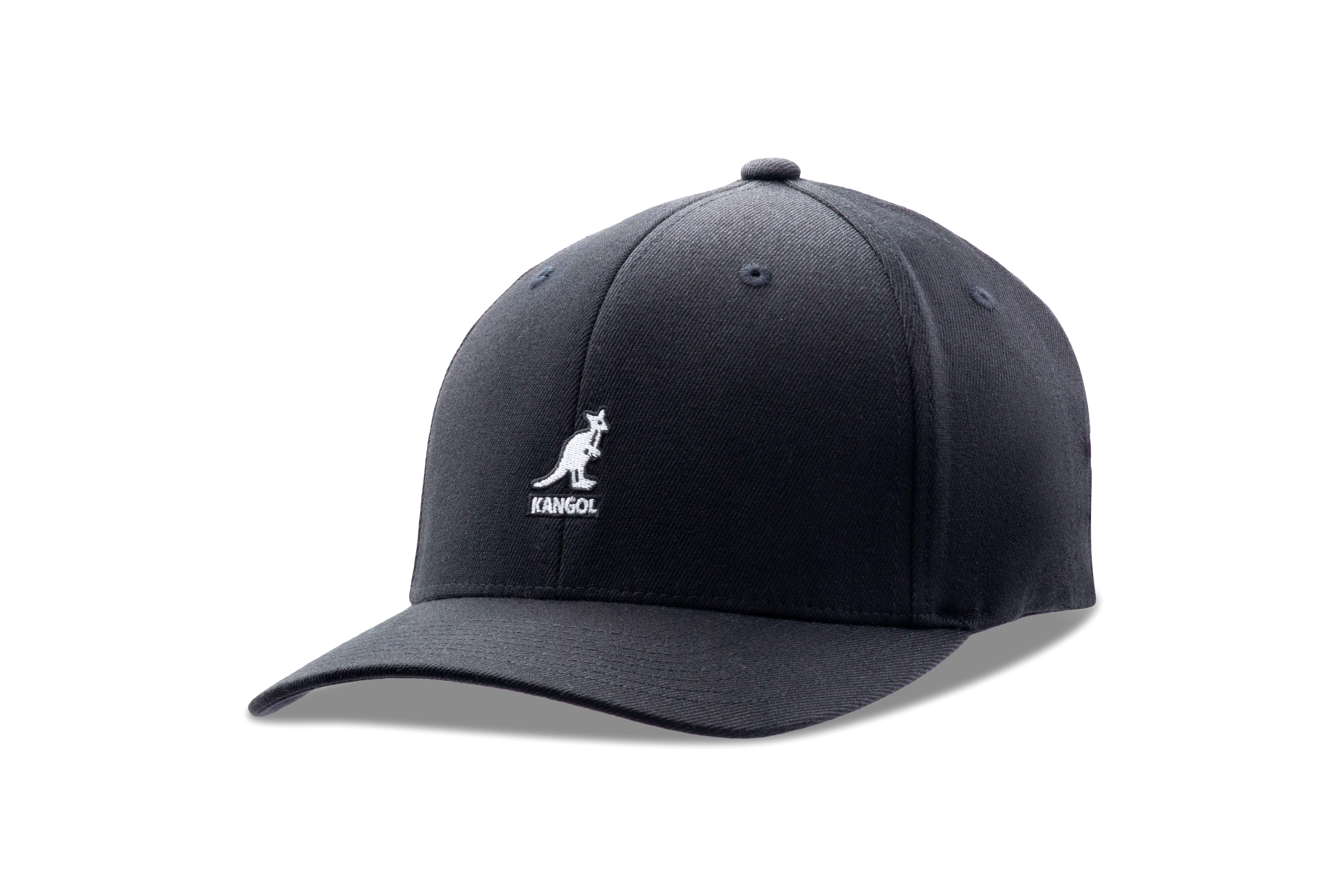 Kangol Wool Flexfit Baseball Cap - Black - L-XL