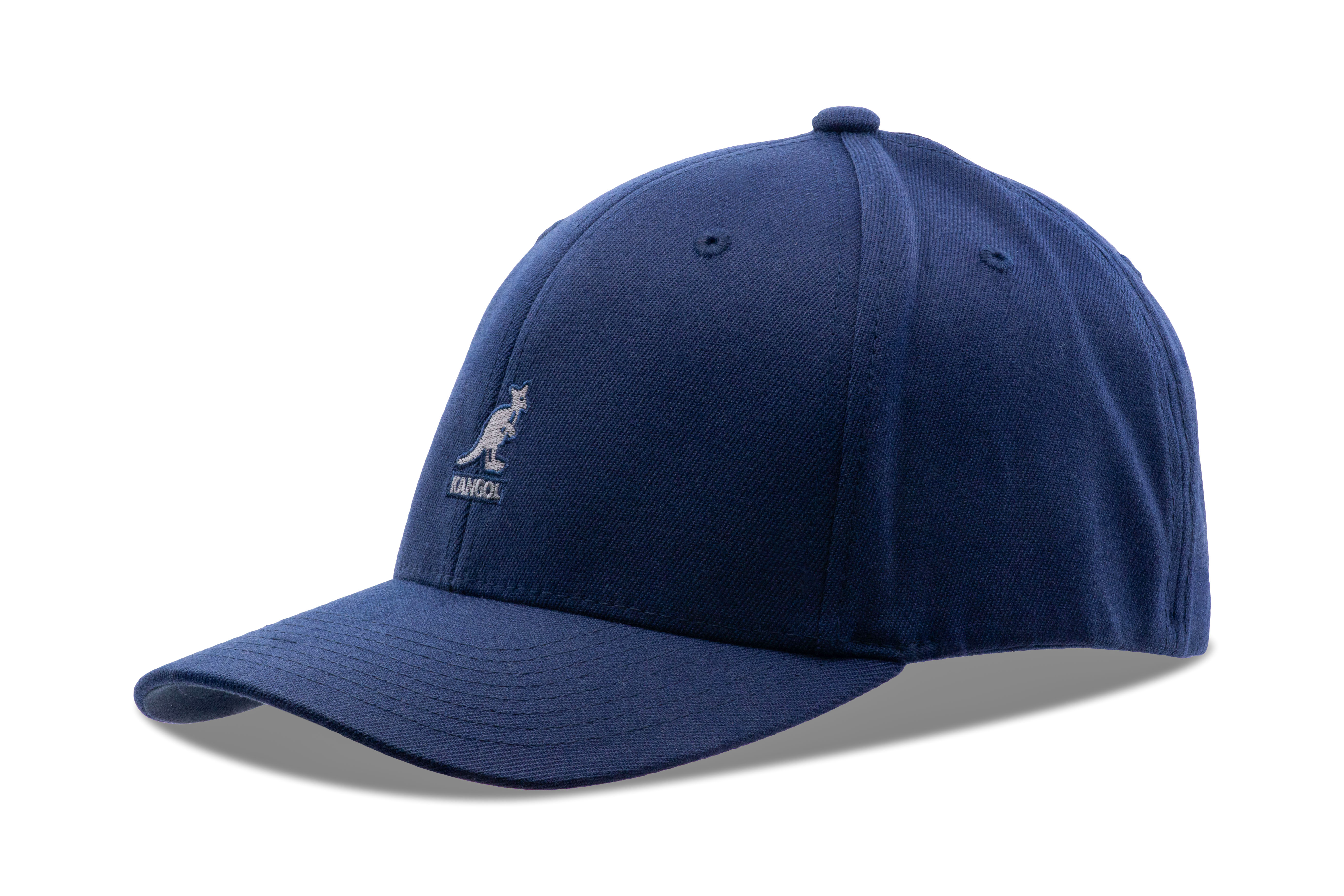 Kangol Wool Flexfit Baseball Cap - Dark Blue - XXL
