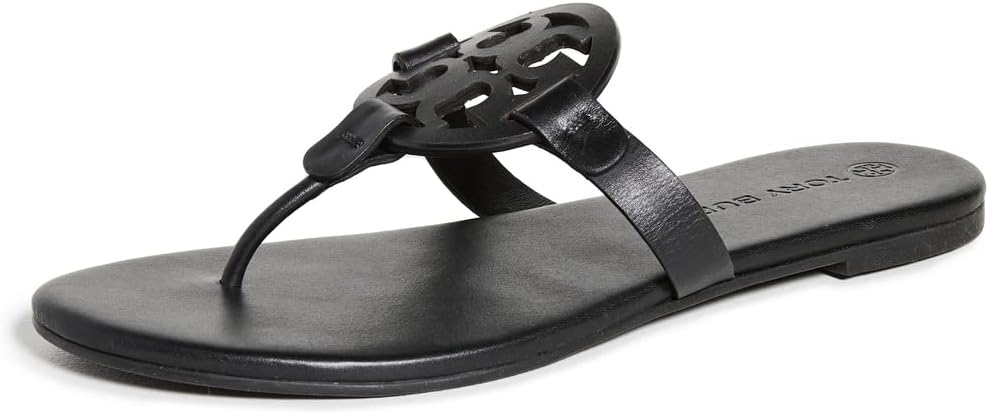 Tory Burch Womens Miller Soft Sandals - Perfect Black - 10