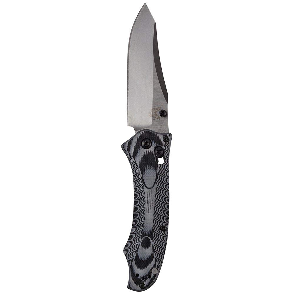 Benchmade Rift 950 Knife Reverse Tanto Blade Plain Edge Satin Finish Black Handle - (Open Box)