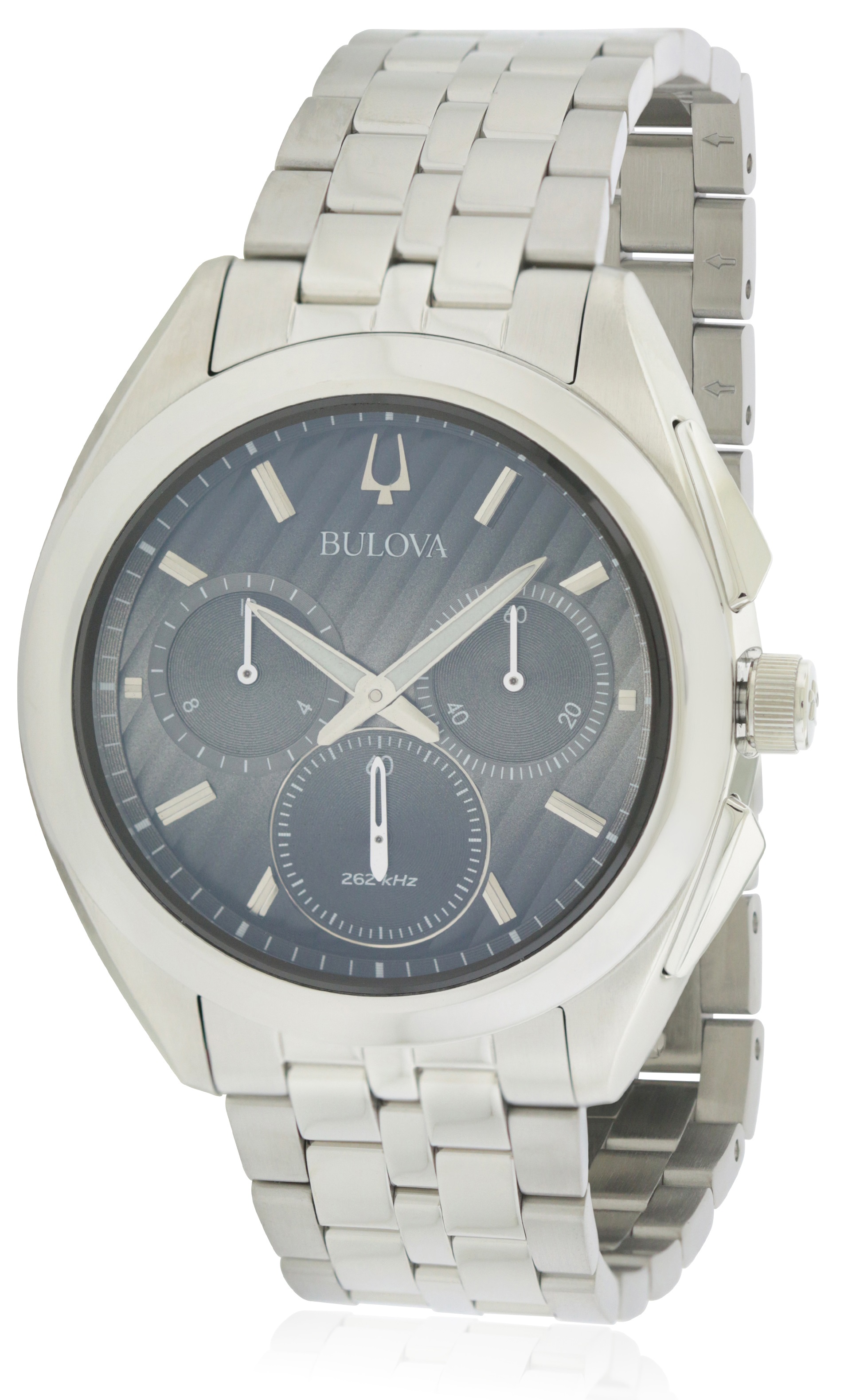 Bulova Stainless Steel Chronograph Mens Watch 96A186