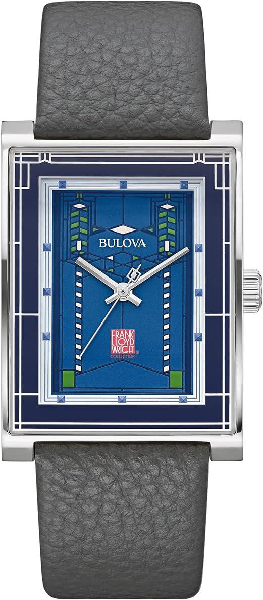 Bulova Frank Lloyd Wright Robie House Mens Watch 96A287