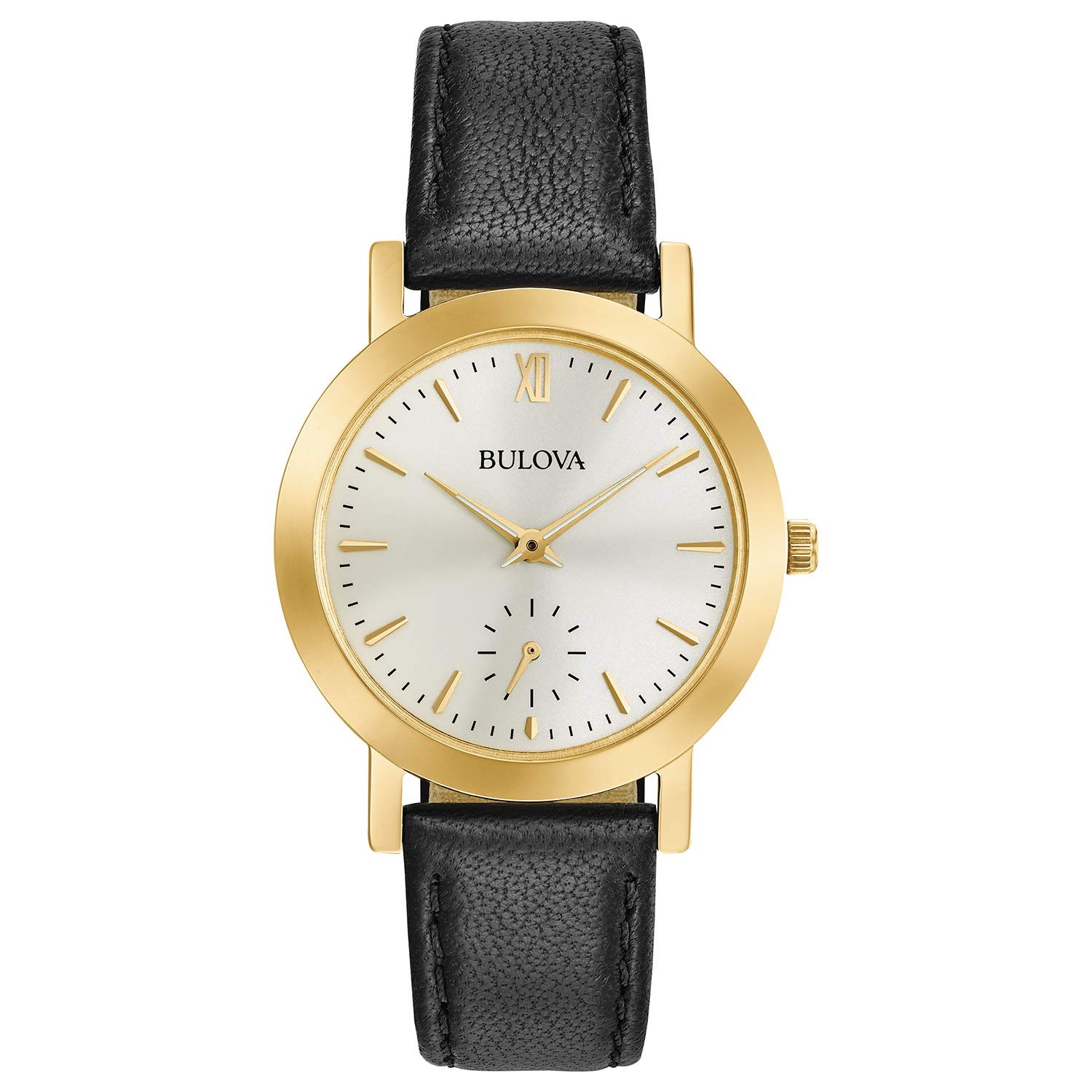 Bulova Classic Gold-Tone Leather Ladies Watch 97L159