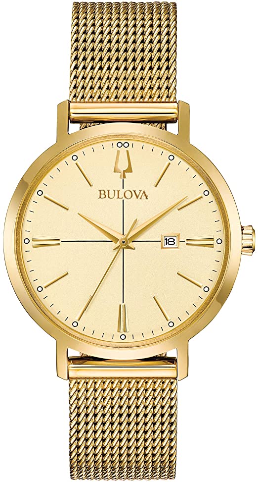 Bulova Classic Aerojet Gold-Tone Mesh Ladies Watch 97M115