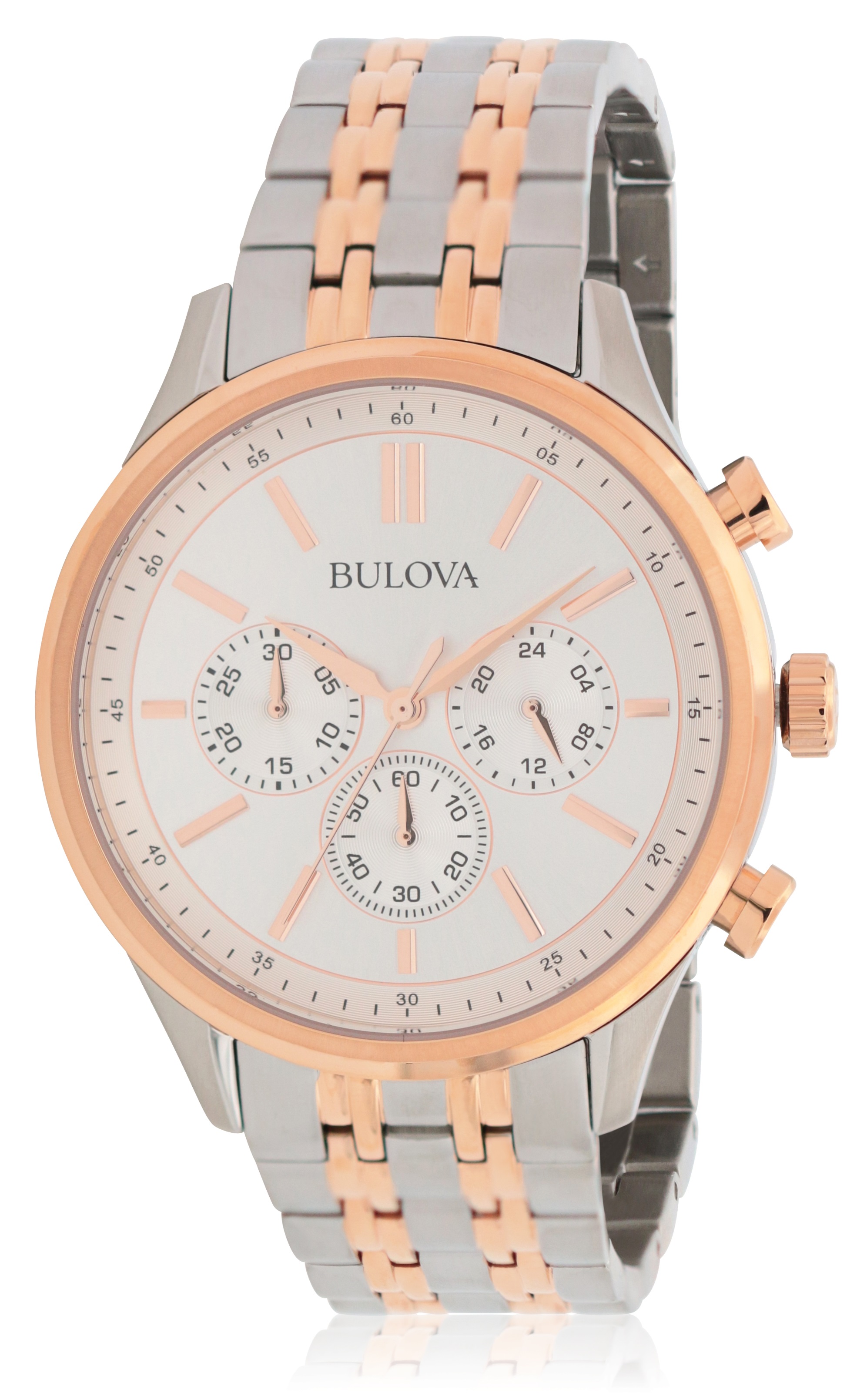 Bulova Two-Tone Chronograph Mens Watch