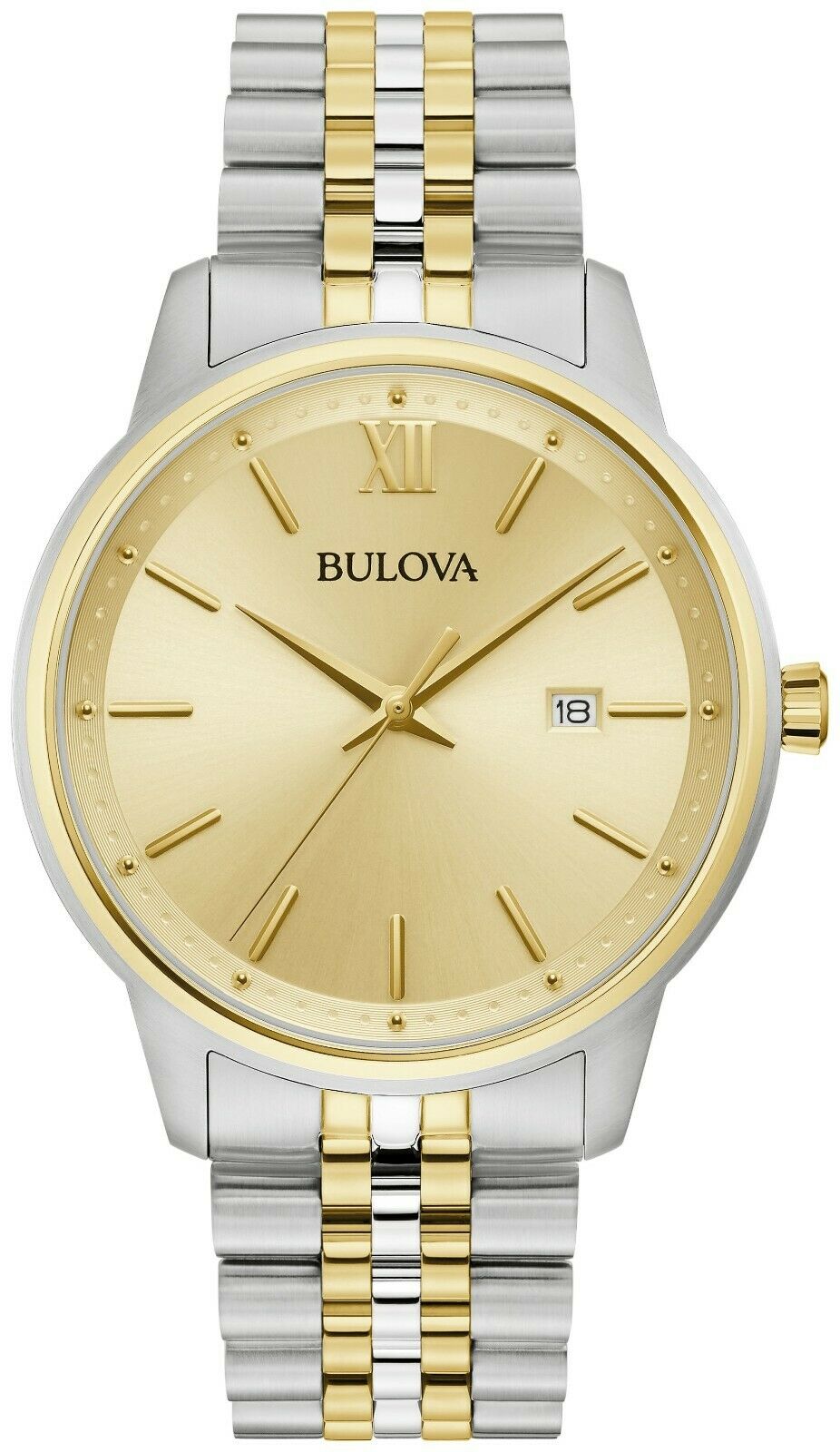 Bulova Classic Two-Tone Stainless Steel Ladies Watch 98B373