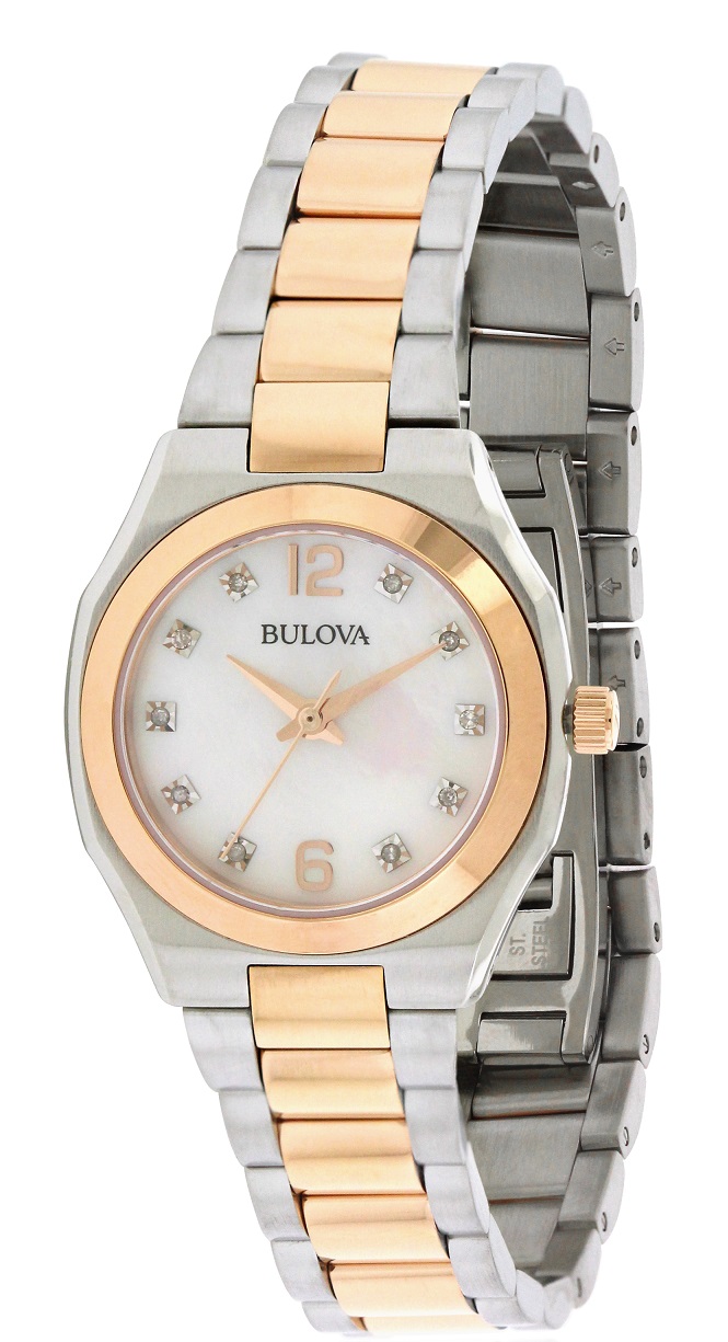Bulova Diamond Gallery Two-Tone Ladies Watch 98P143