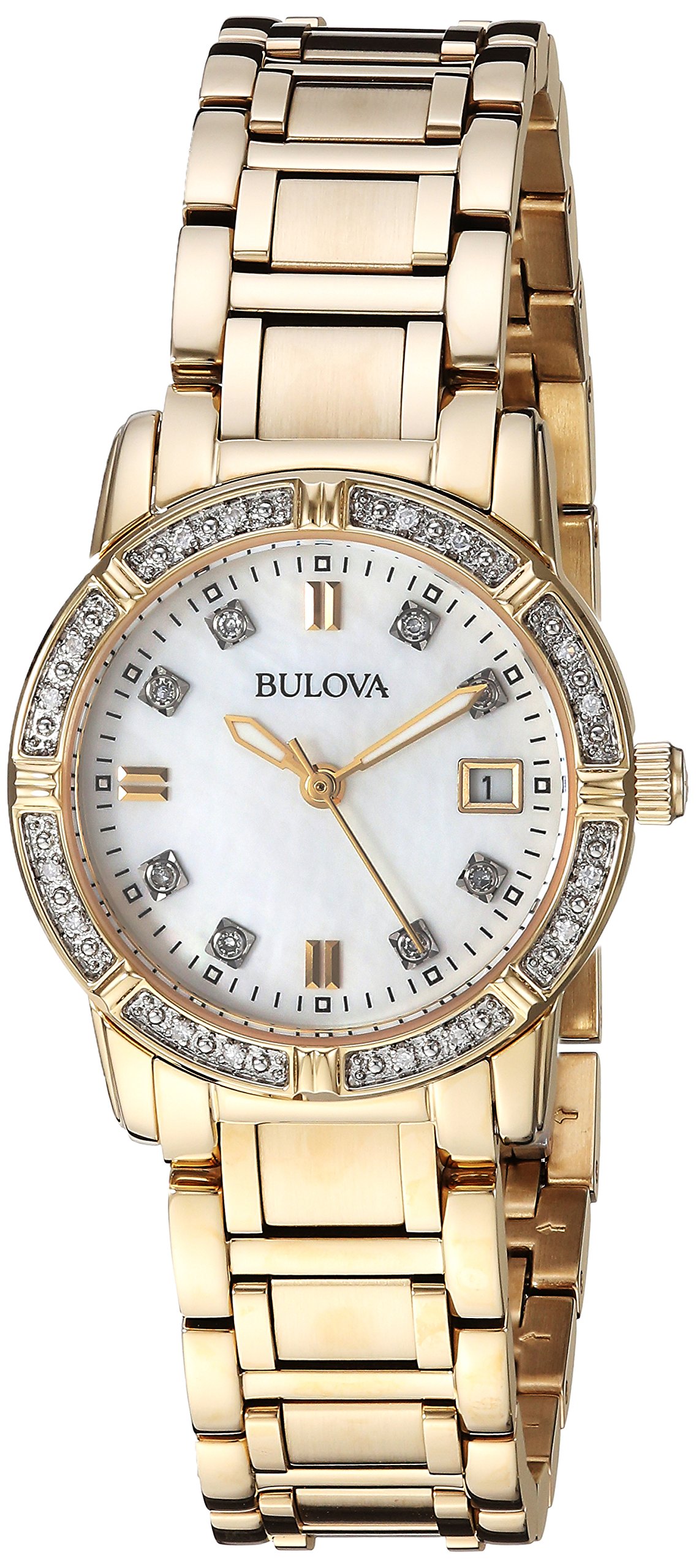 Bulova Highbridge Gold-Tone Ladies Watch 98R135