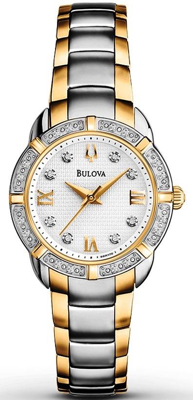 Bulova Two-Tone Diamond Ladies Watch 98R170