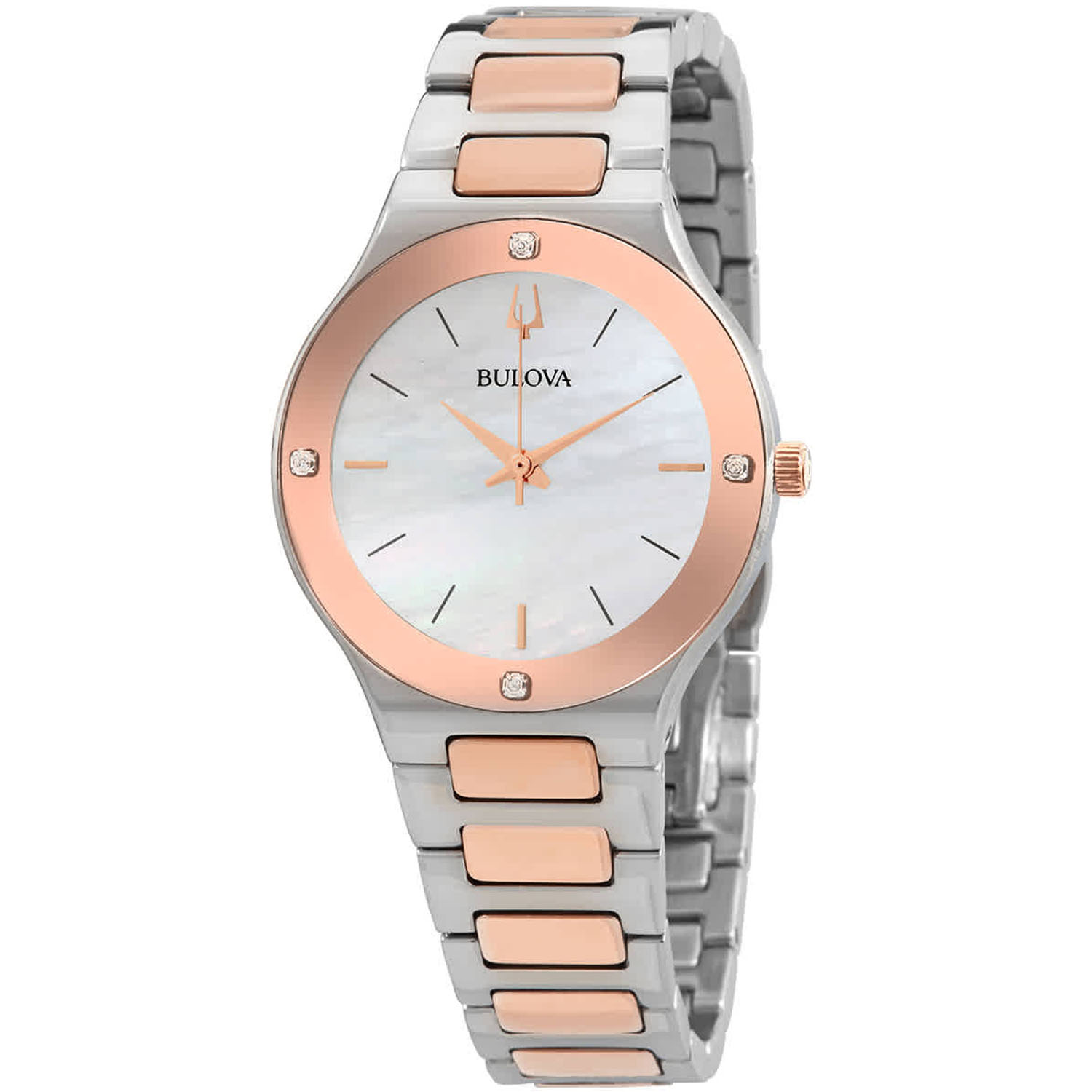 Bulova Millennia Two-Tone Diamond Ladies Watch 98R274