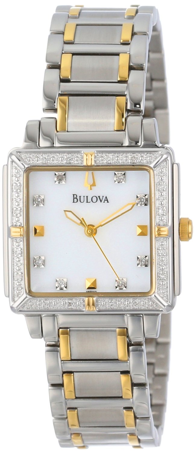 Bulova Ladies Diamond Two-Tone Watch 98R112