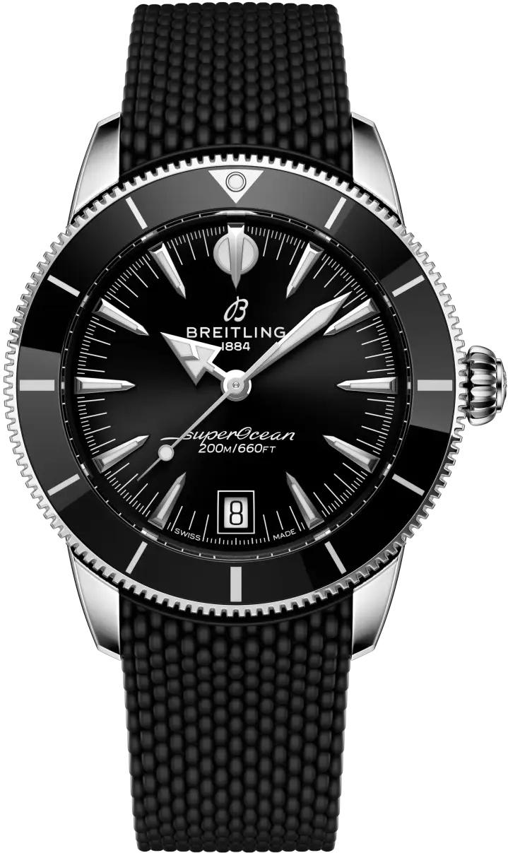 Breitling Superocean Heritage B31 40 Black Dial Rubber Automatic Mens Watch