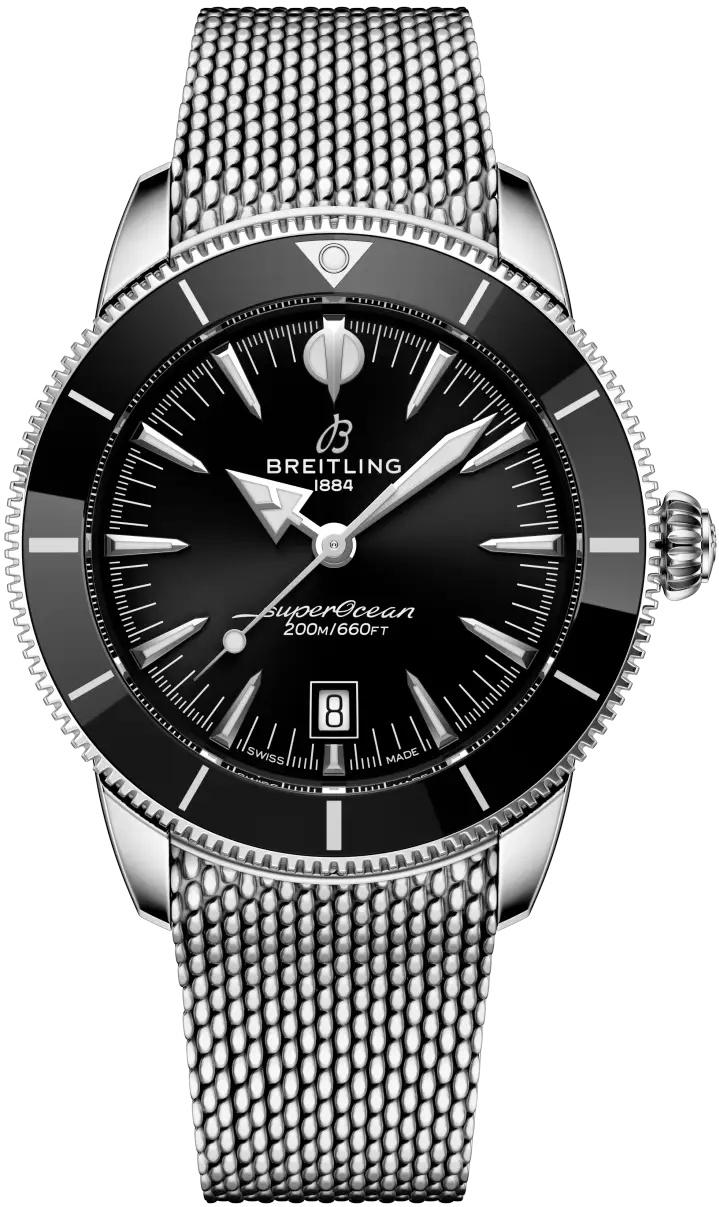 Breitling Superocean Heritage B31 44 Black Dial Steel Automatic Mens Watch